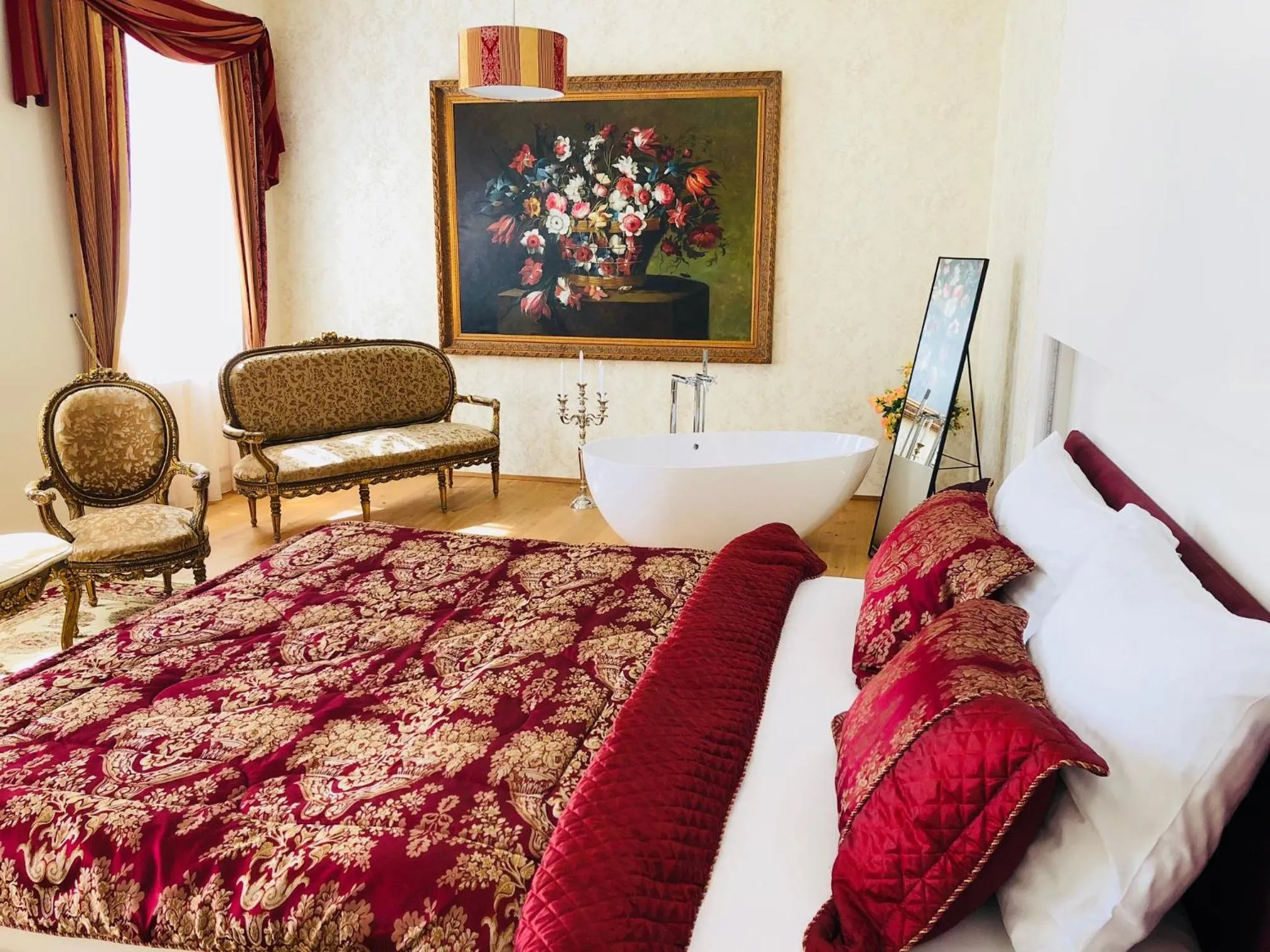 Bed in Hotel Panství Dlouhá Lhota