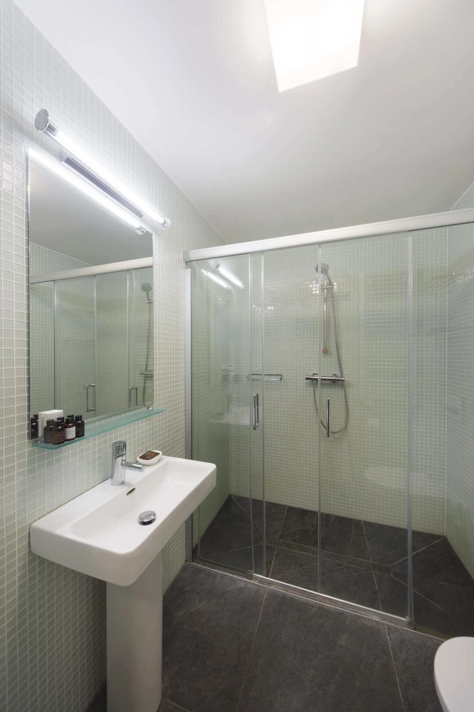 Shower in Hotel Panství Dlouhá Lhota