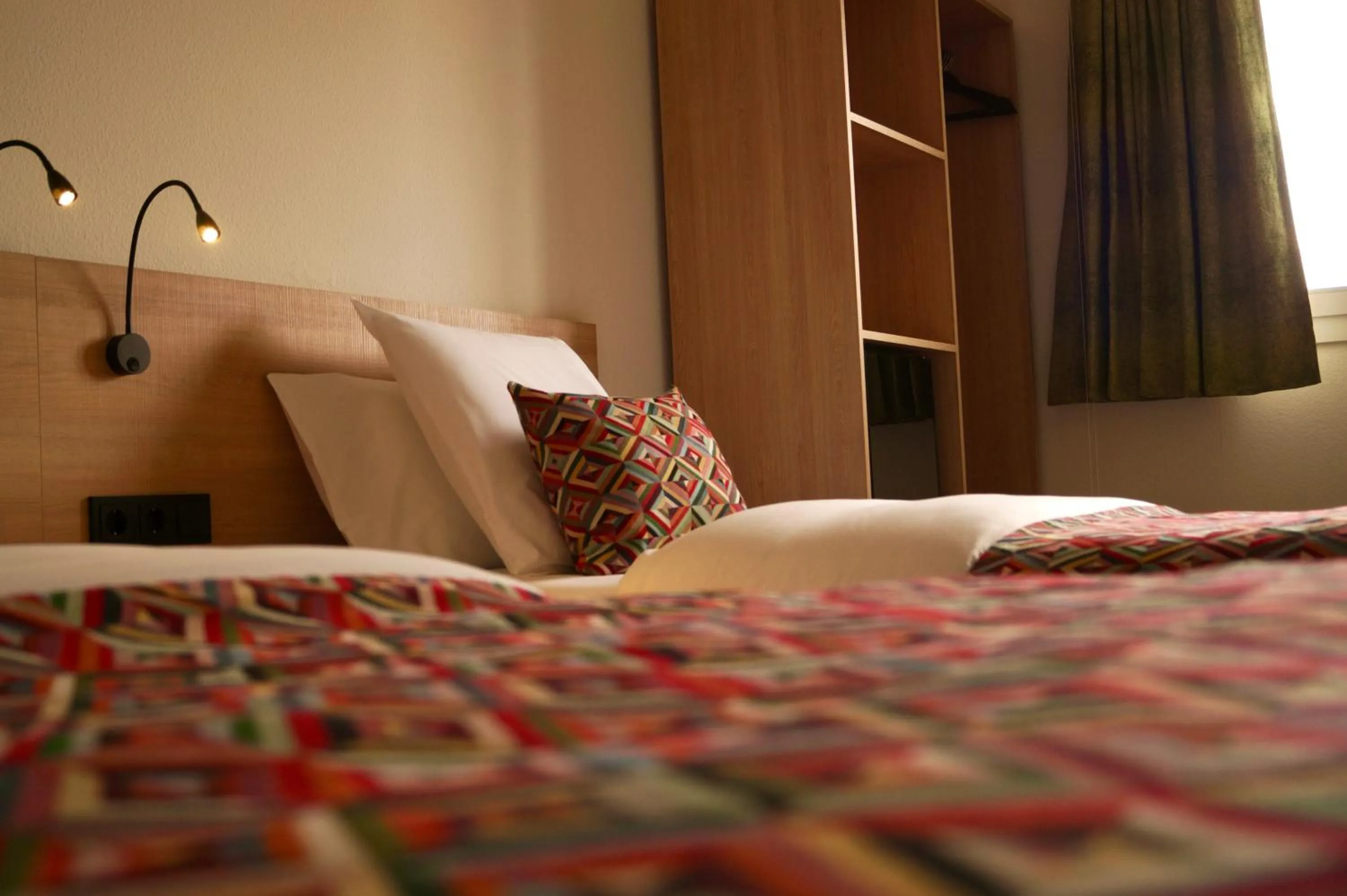 Bed in Hotel-Restaurant Stand'Inn