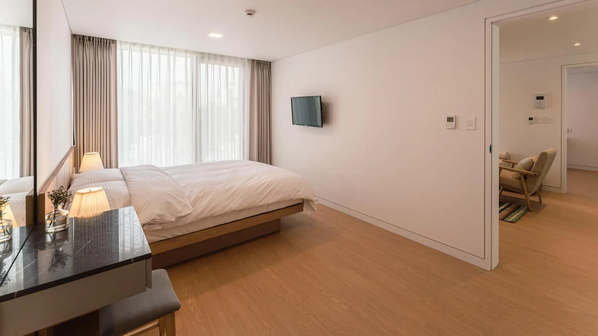 Bed in Bomun World Pension