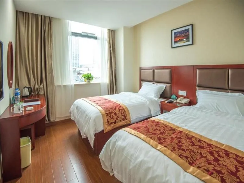 Bed in GreenTree Inn JiangSu Suzhou Wuzhong District Dongwu North Road Business Hotel