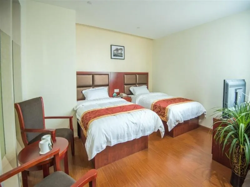 Bed in GreenTree Inn JiangSu Suzhou Wuzhong District Dongwu North Road Business Hotel