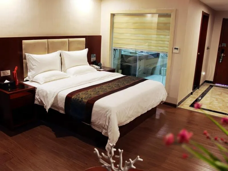 Bed in GreenTree Inn GuangDong Jieyang Konggang District Wangjiang North Road Business Hotel
