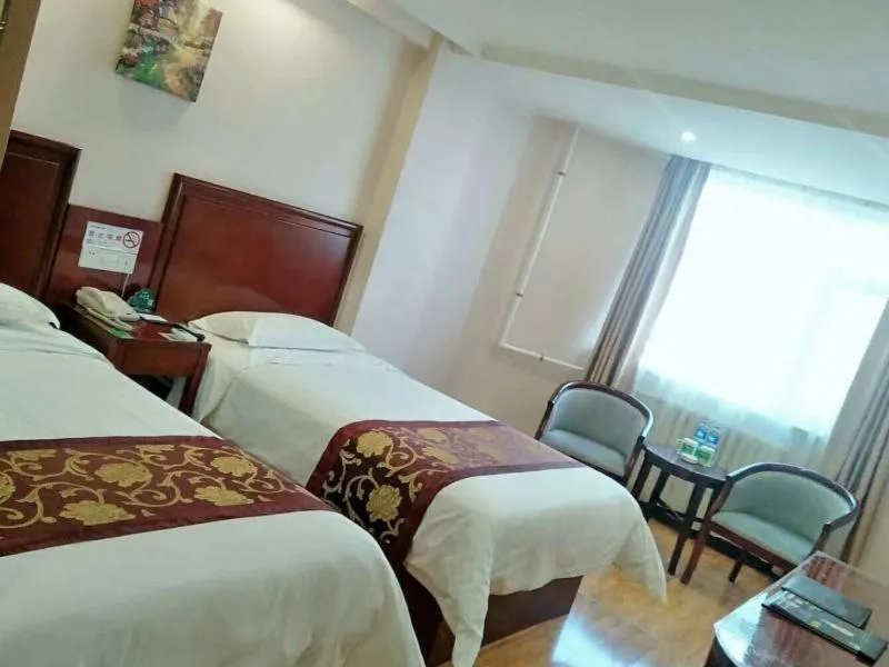 Bed in GreenTree Inn Gansu Wuwei Dongguan Fumin Road Express Hotel