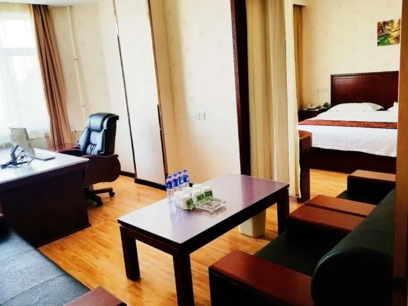 Bed in GreenTree Inn Gansu Wuwei Dongguan Fumin Road Express Hotel
