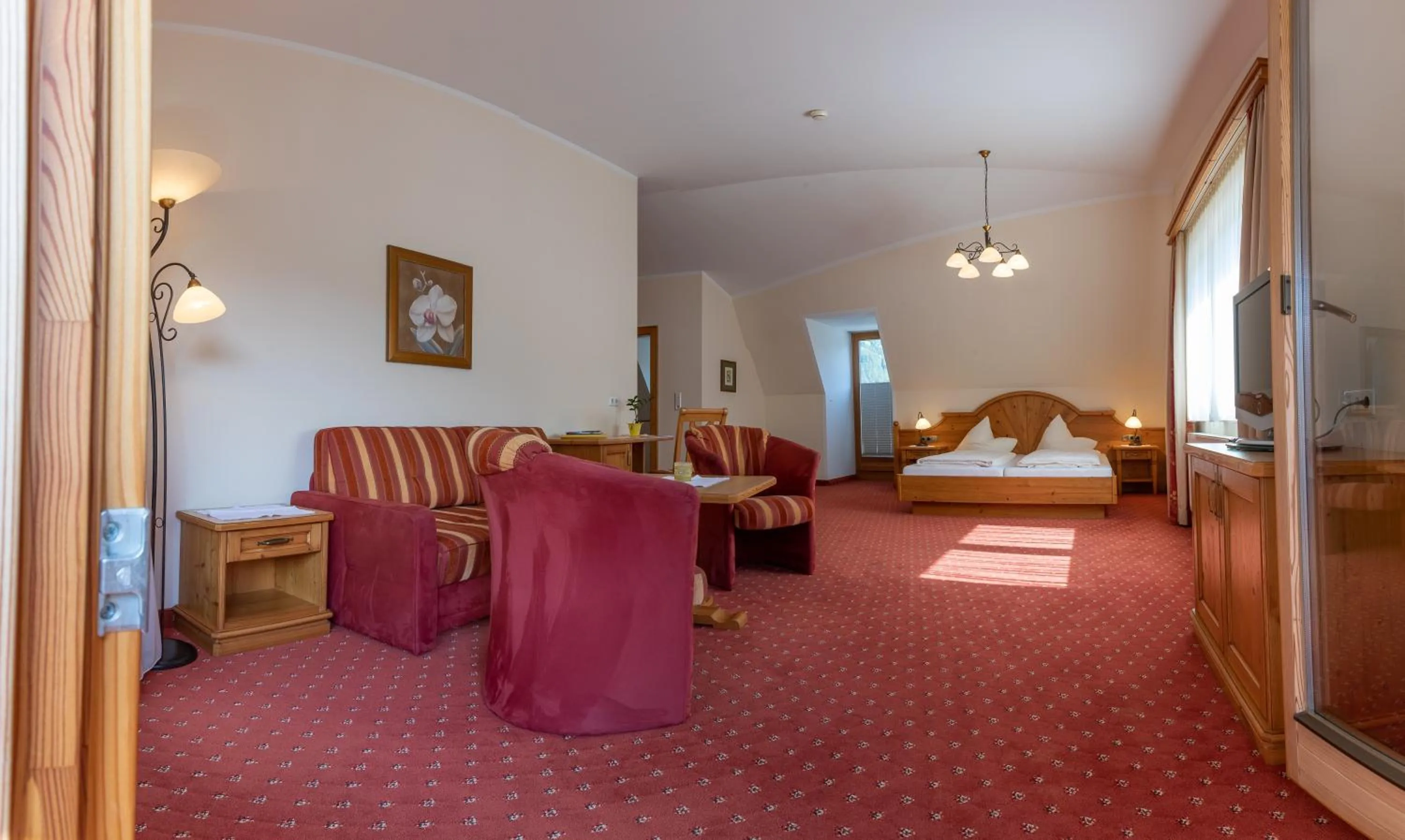 Bed in Hotel Garni Elisabeth