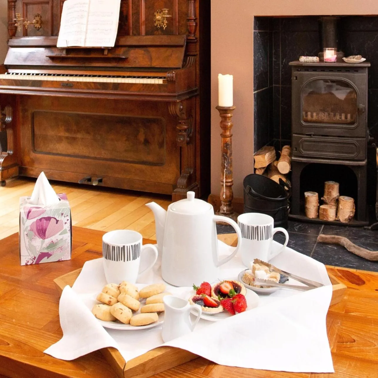 Living room in Beechwood Lodge