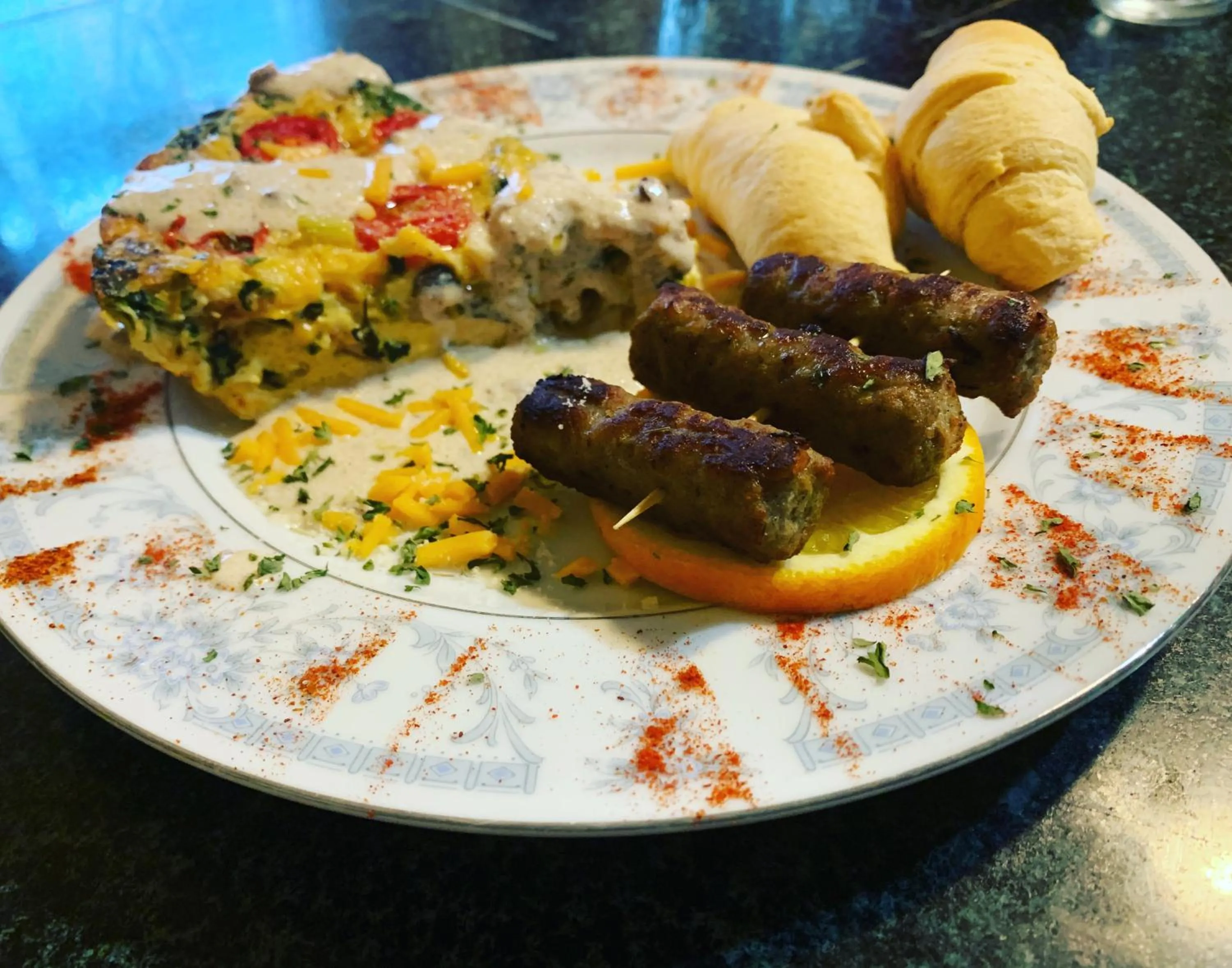 English/Irish breakfast in Peace & Plenty Inn Bed and Breakfast Downtown St Augustine-Adults Only