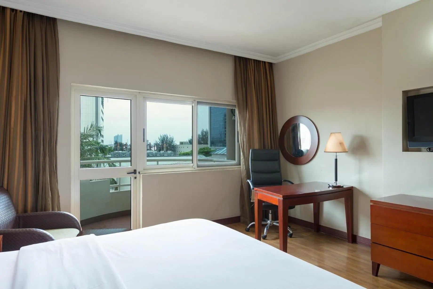 View (from property/room), Bed in Park Inn by Radisson, Lagos Victoria Island