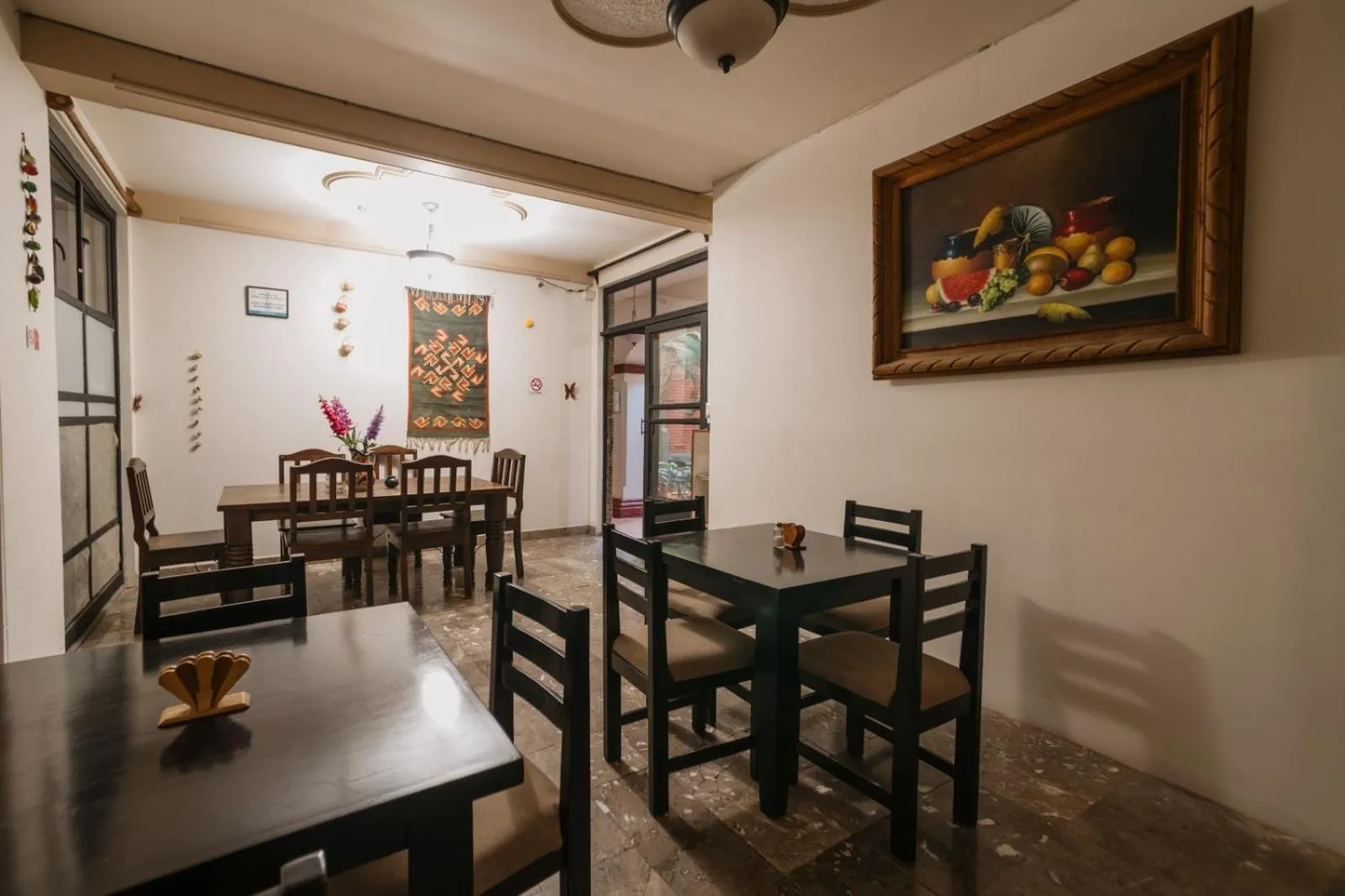 Dining area in Hotel Casa Guivá