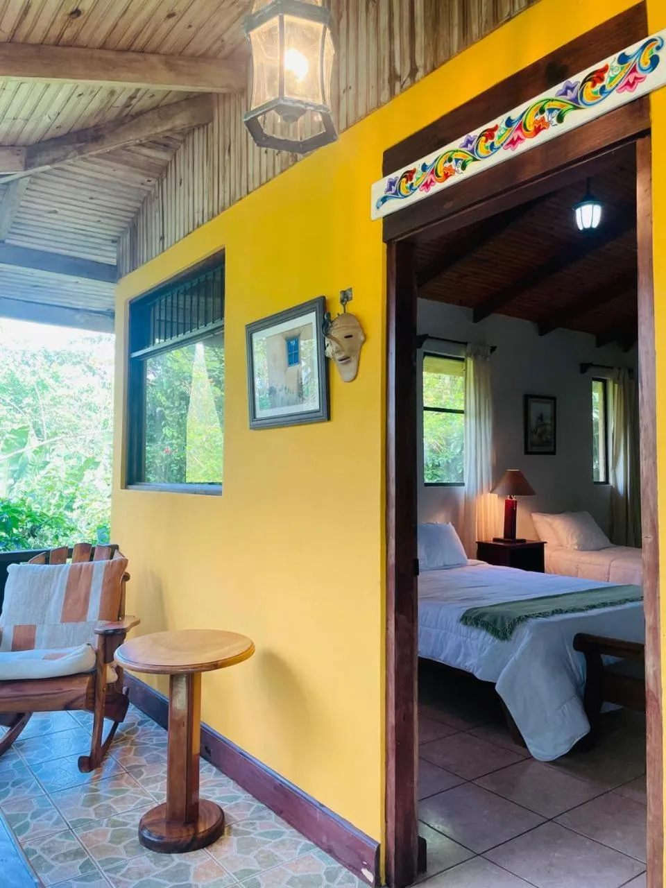 Balcony/Terrace, Bed in Kakao Lodge & Garden Río Celeste
