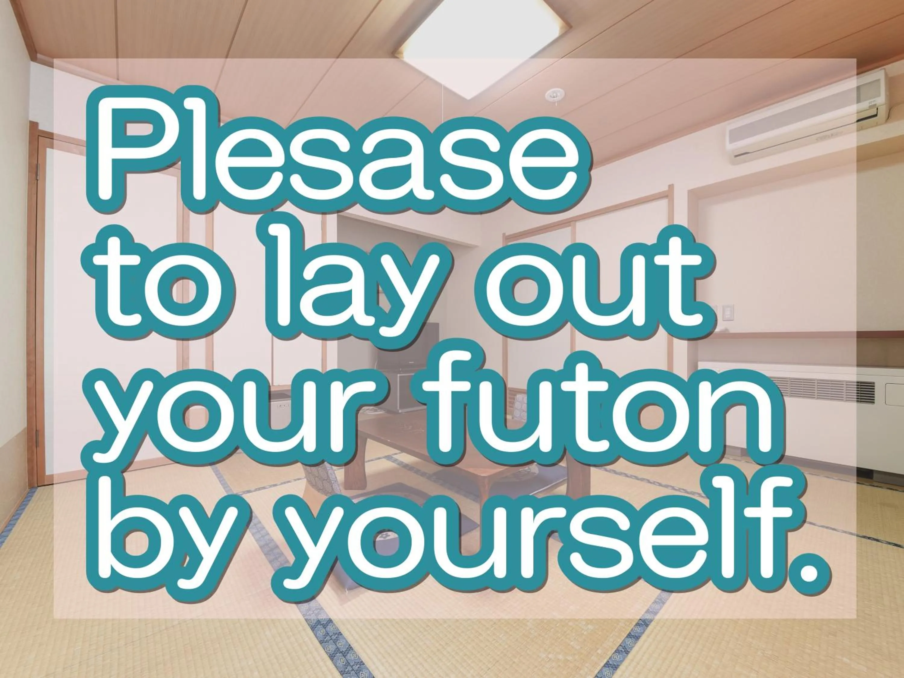 Text overlay in Hotel Yunotaniso