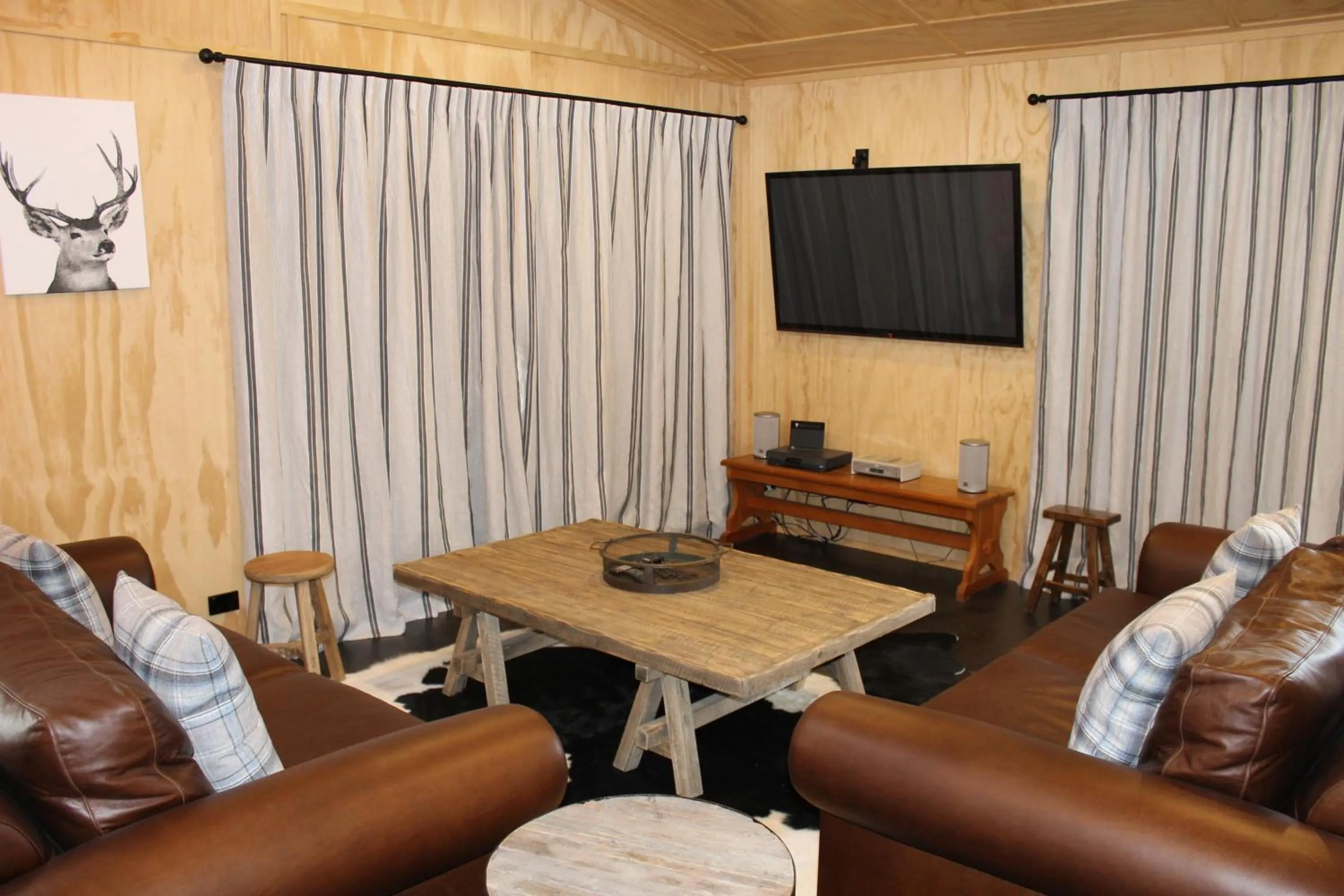 Living room in Tractor Shed