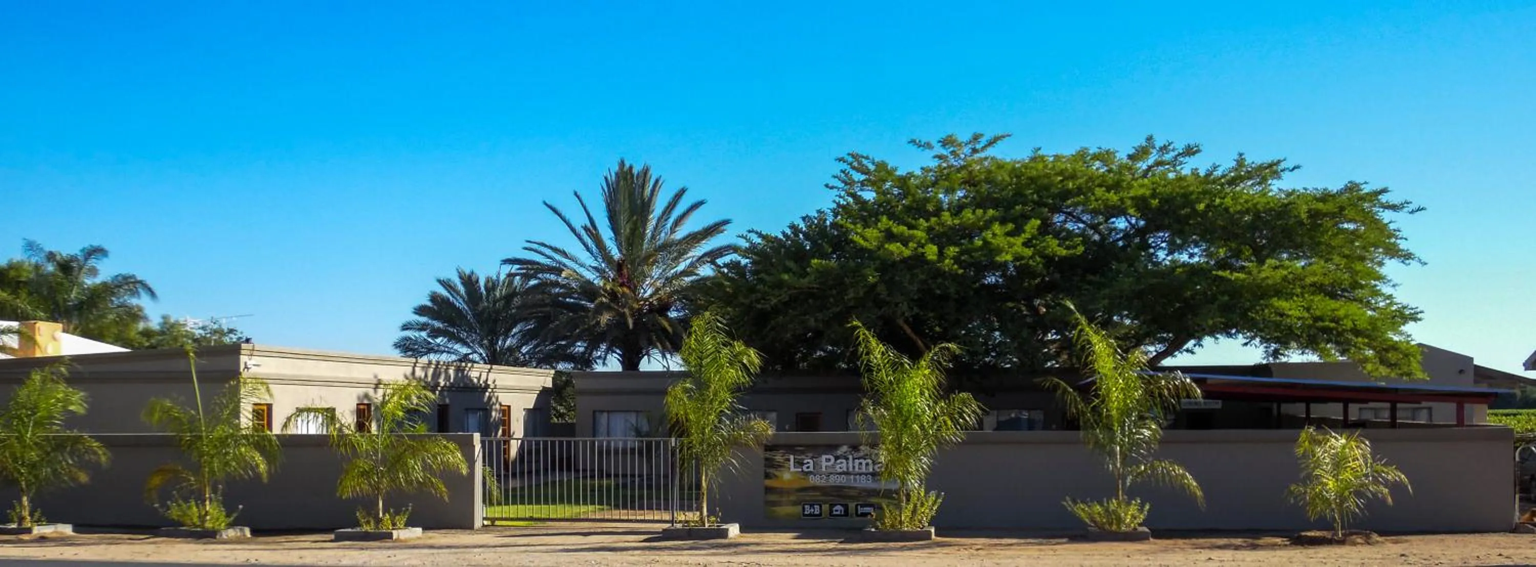 Garden view in La Palma Lodge