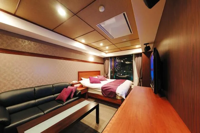 Bed in Hotel Water Gate Nagoya - Love Hotel for couple -