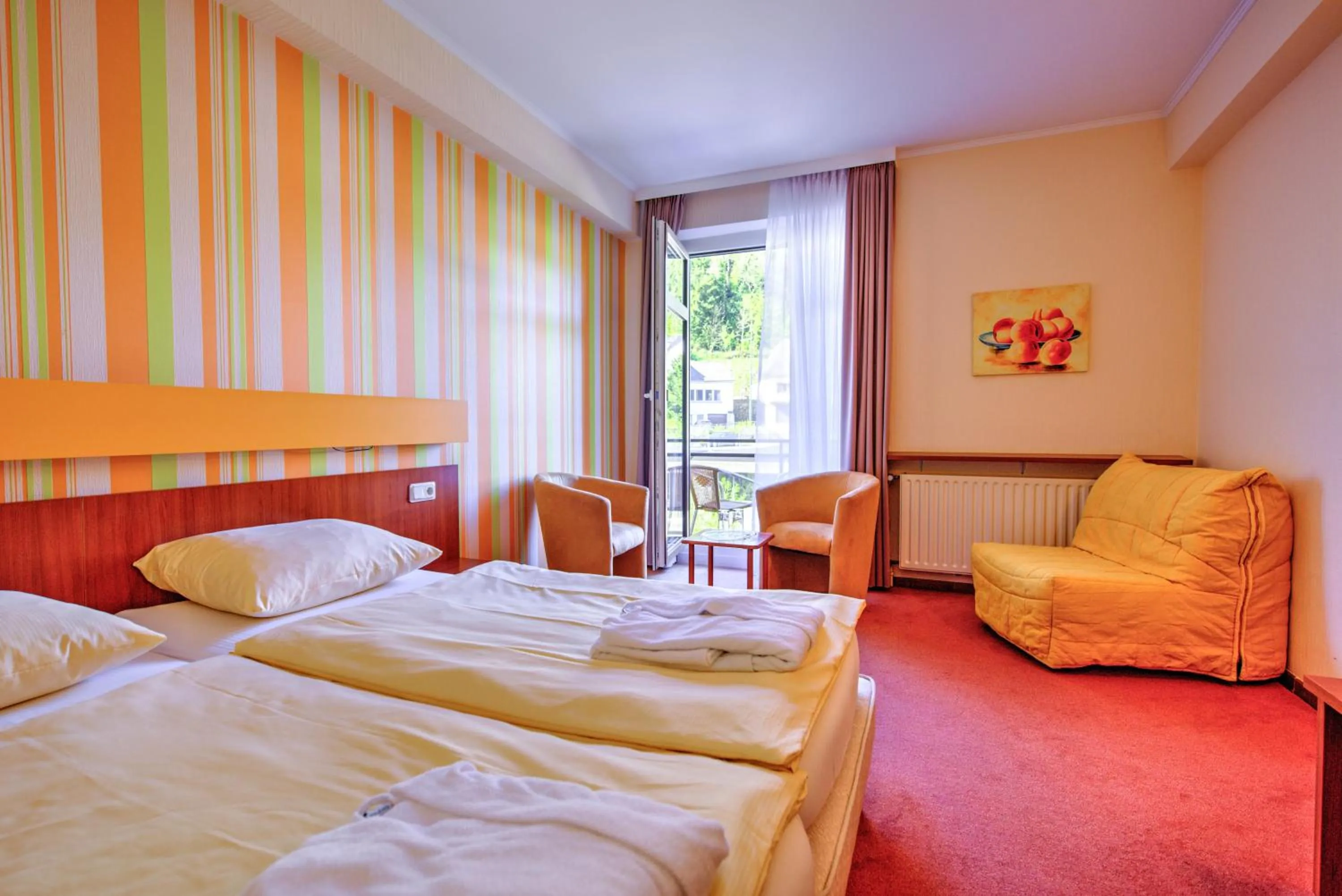 Bed in Hotel du Commerce - Restaurant La Table de Clervaux