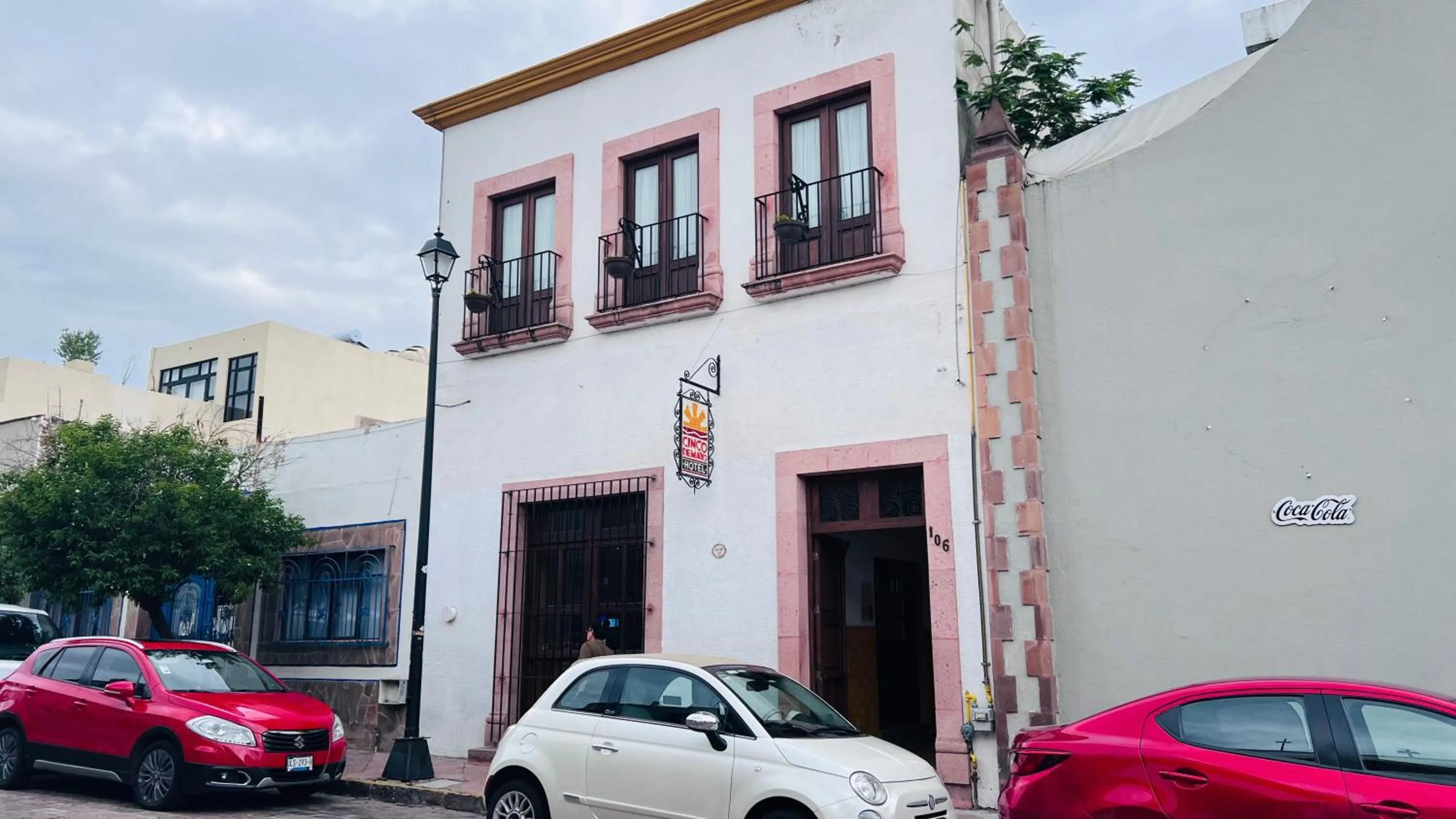 Property building in Cinco de Mayo Hotel