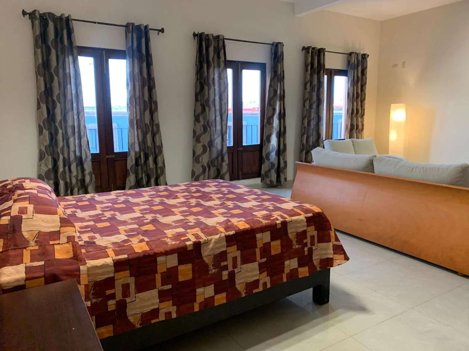 Bed in Cinco de Mayo Hotel