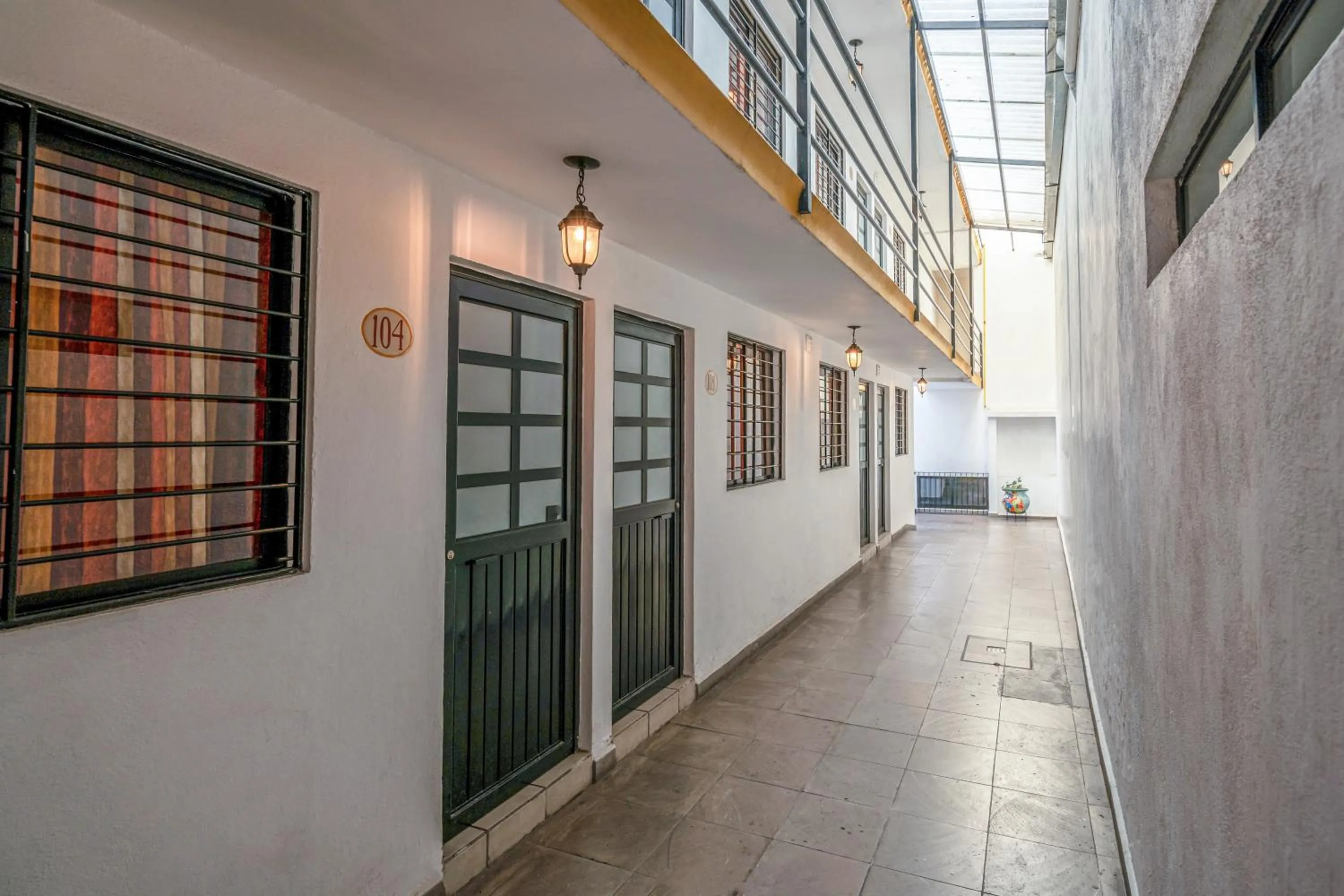 Property building in Cinco de Mayo Hotel