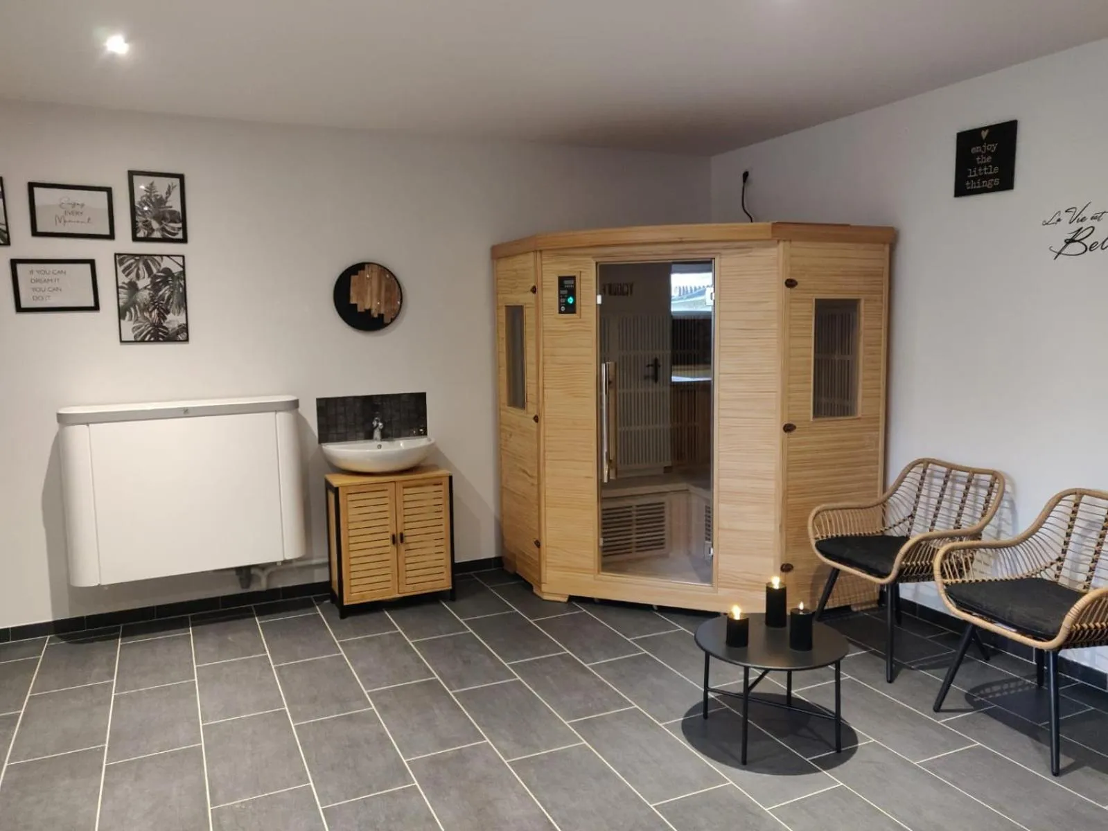 Sauna in Chambres d'Hôtes Château Pierre de Montignac