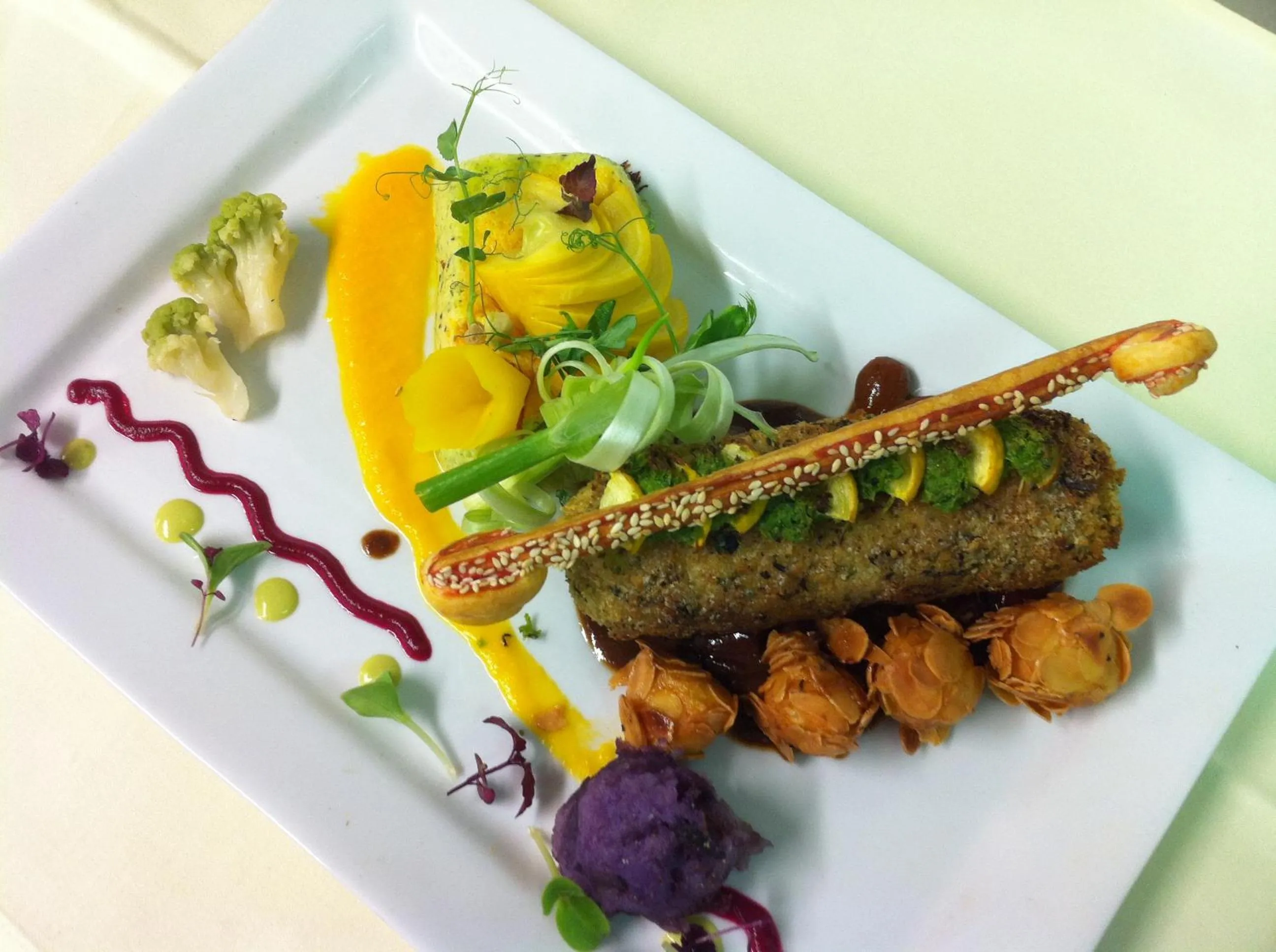 Food close-up in Domaine du Moulin d'Asselborn