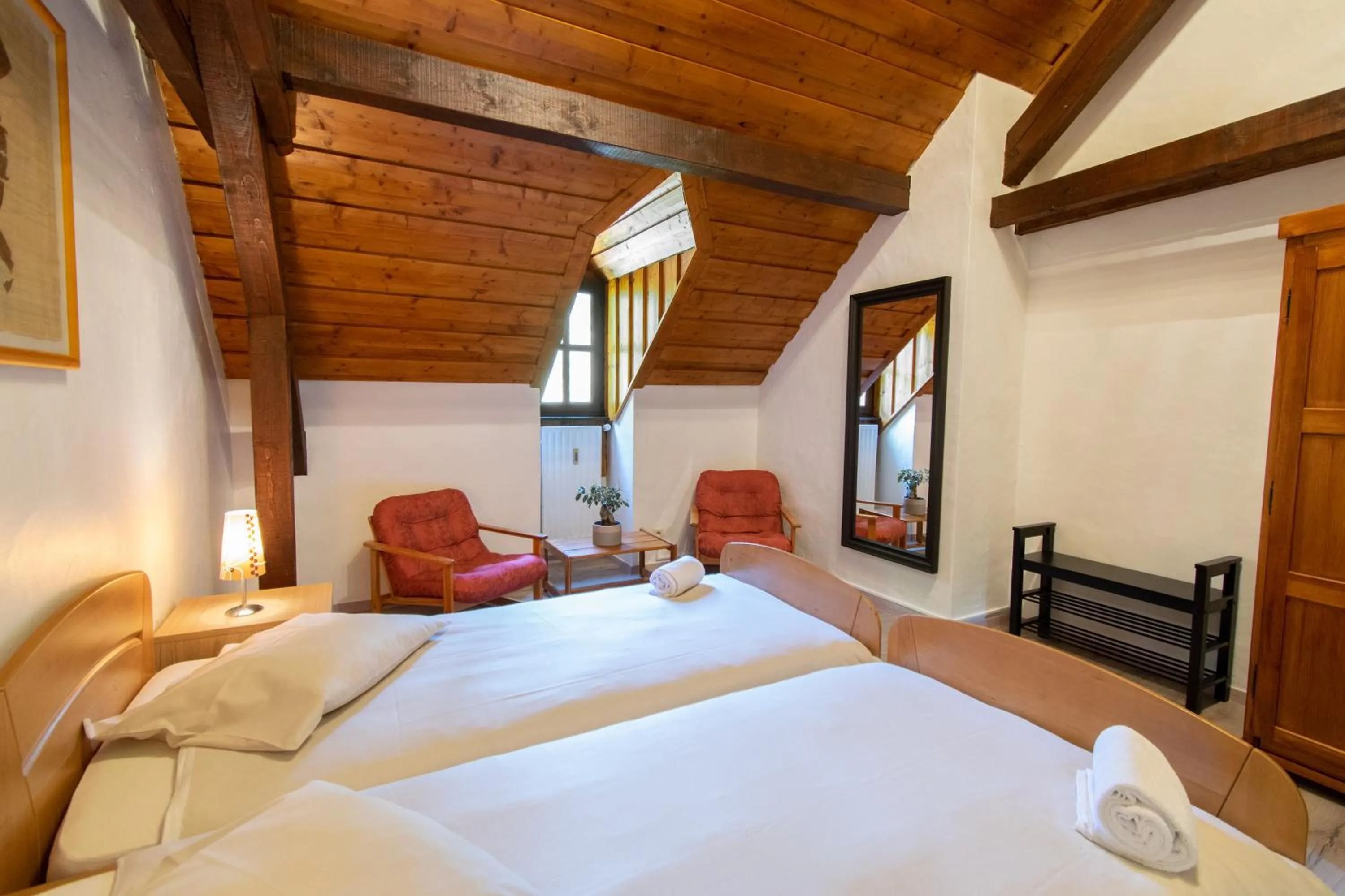 Photo of the whole room, Bed in Domaine du Moulin d'Asselborn