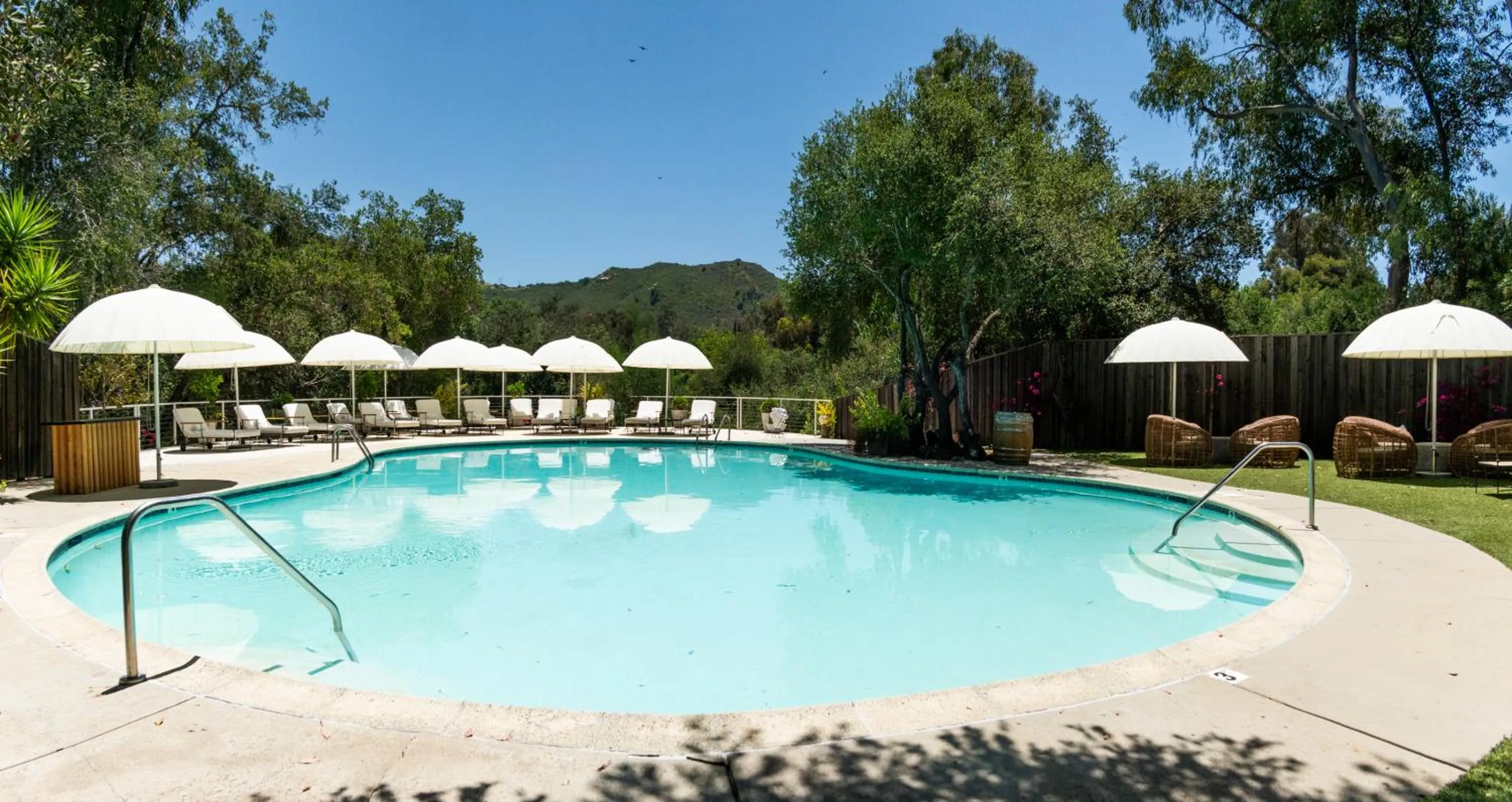 Pool view in CALAMIGOS RANCH Resort & Spa