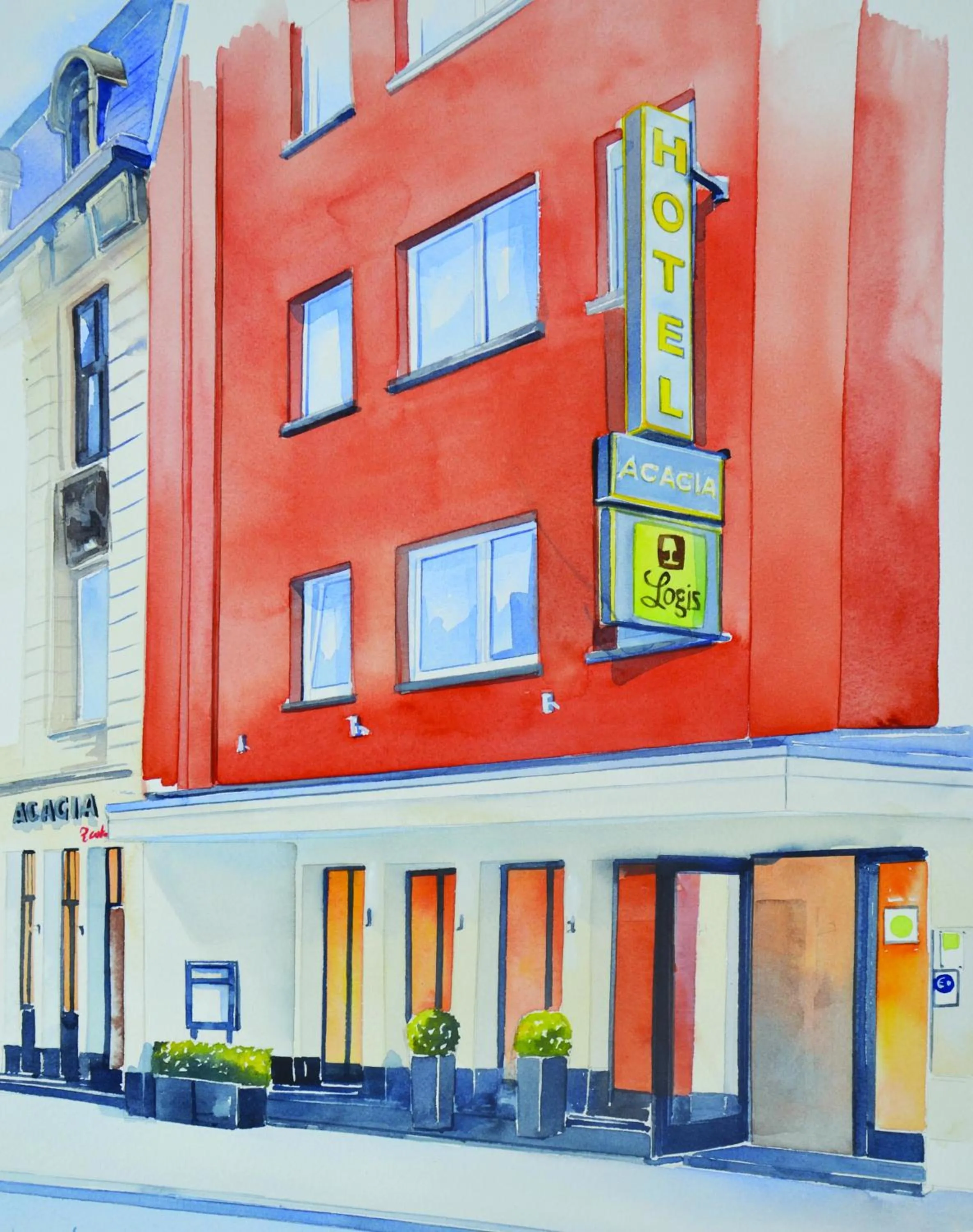 Property building in Logis Hôtel Acacia