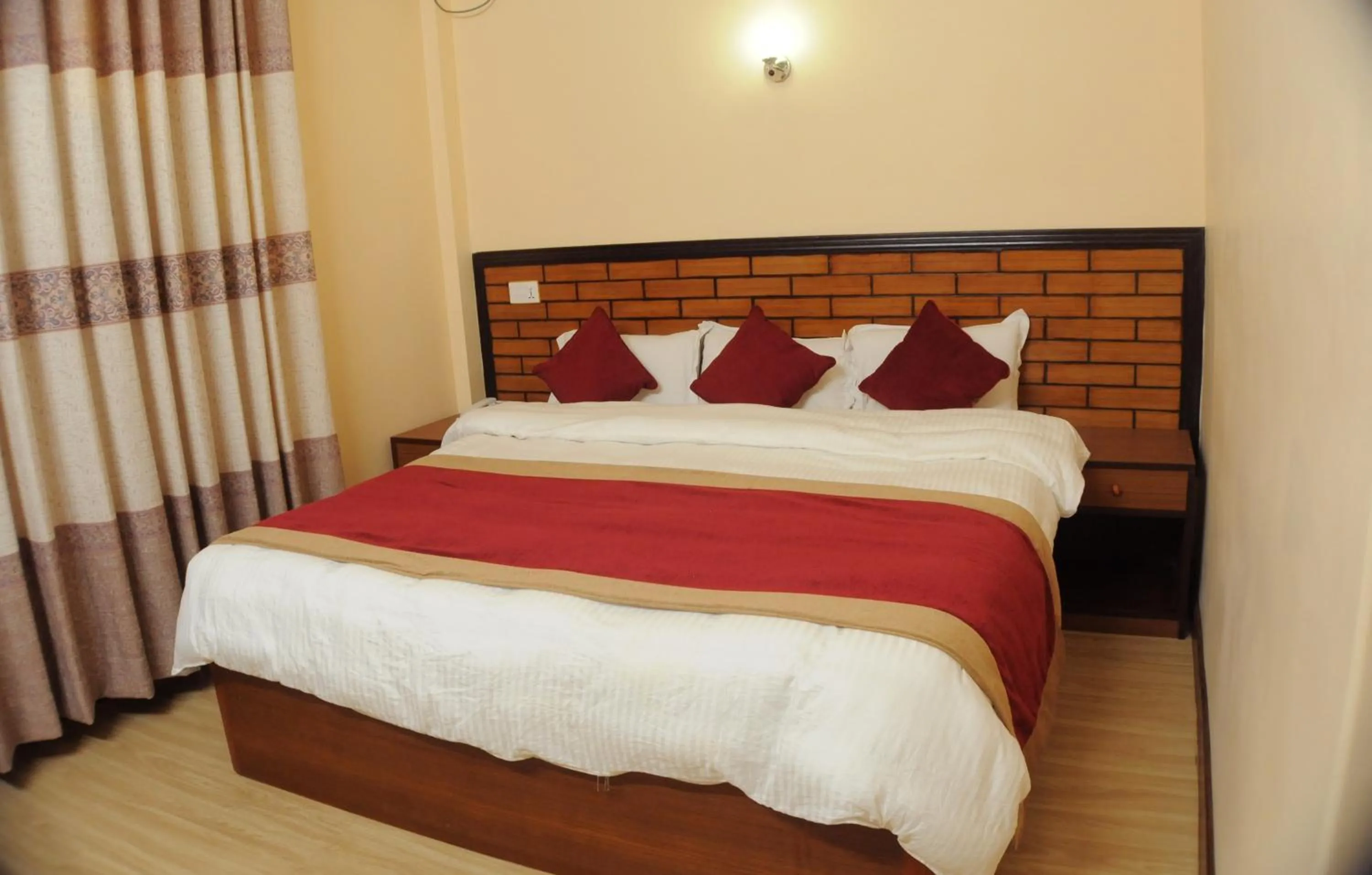 Bed in Hotel Bagmati