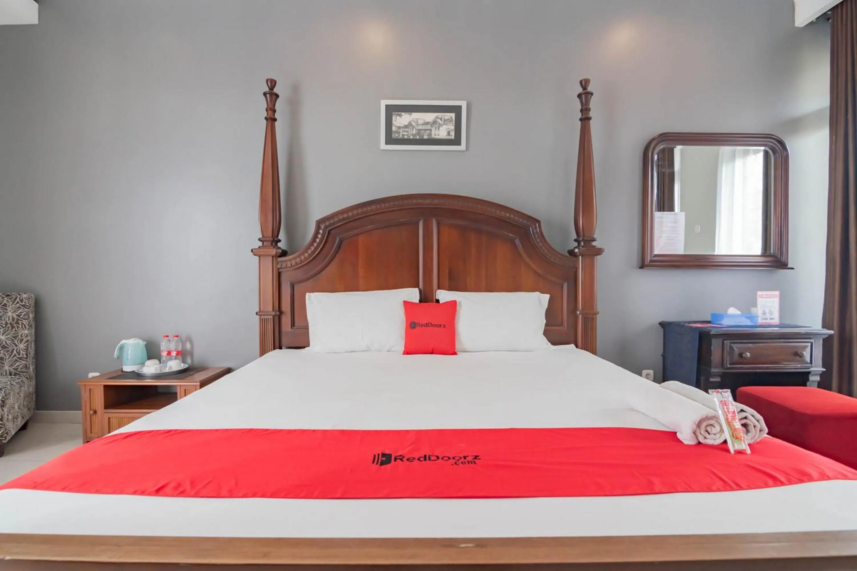 Bedroom, Bed in RedDoorz at Palagan Joglo Sersan Bajuri