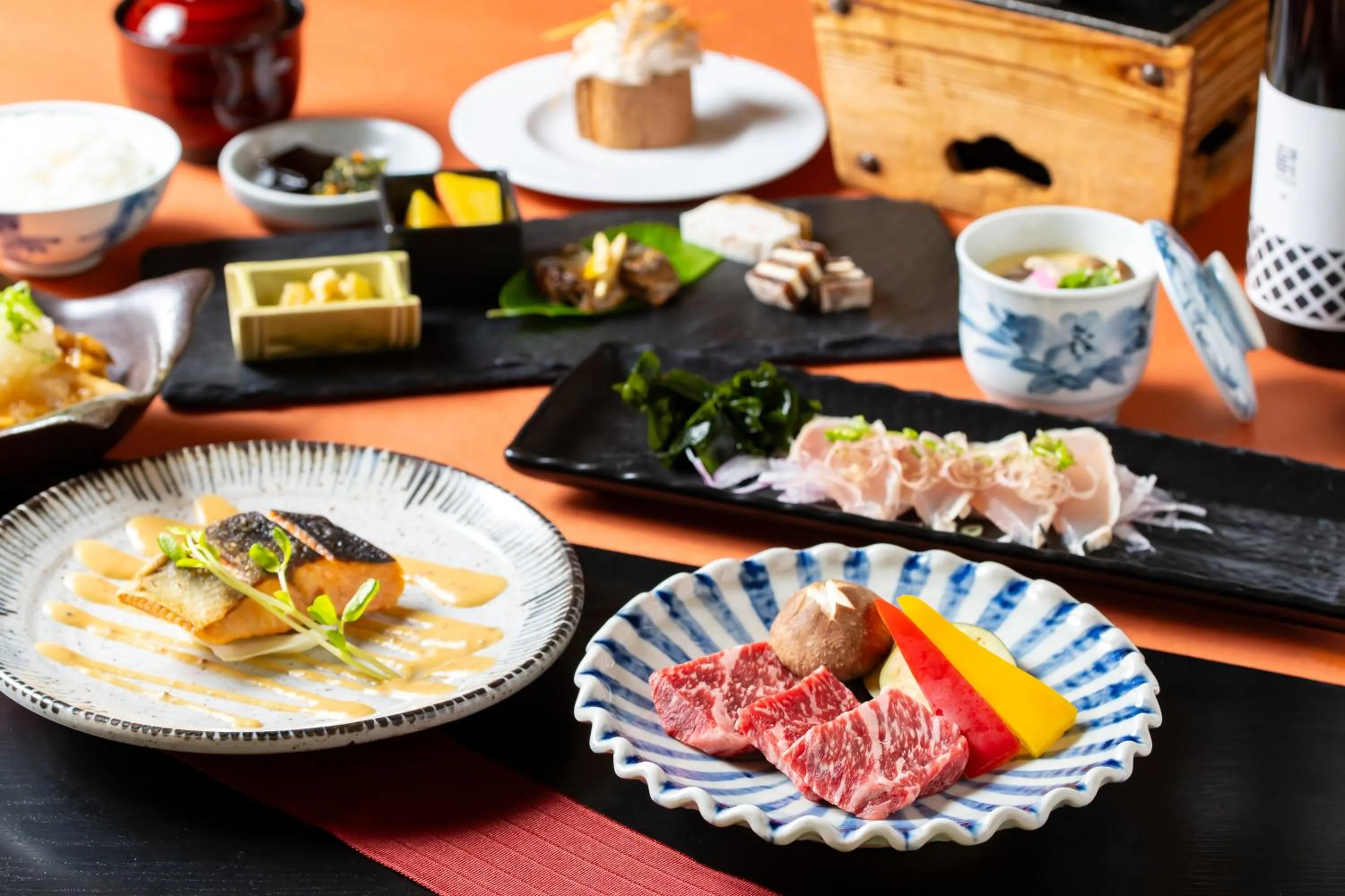 Dinner in Panorama Inn Yamanakako