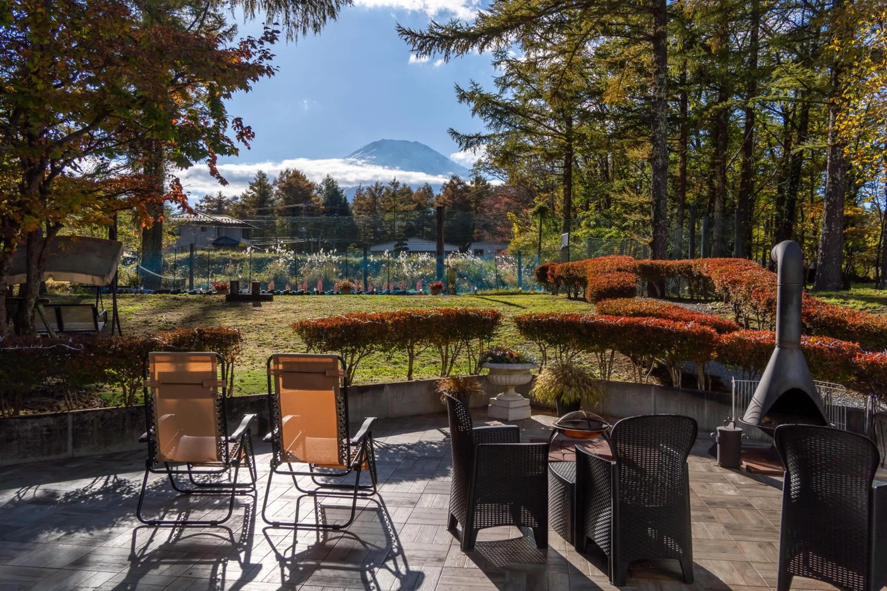 Balcony/Terrace in Panorama Inn Yamanakako