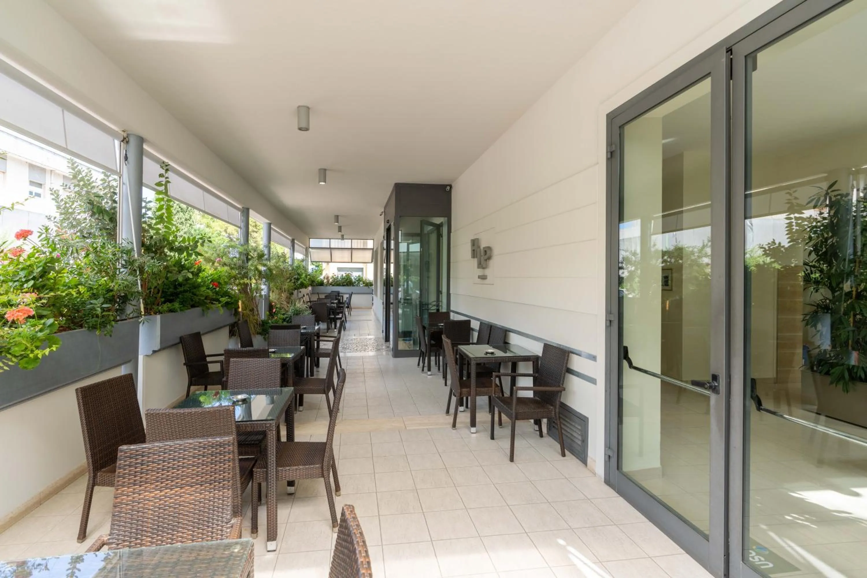 Patio in Hotel La Pineta