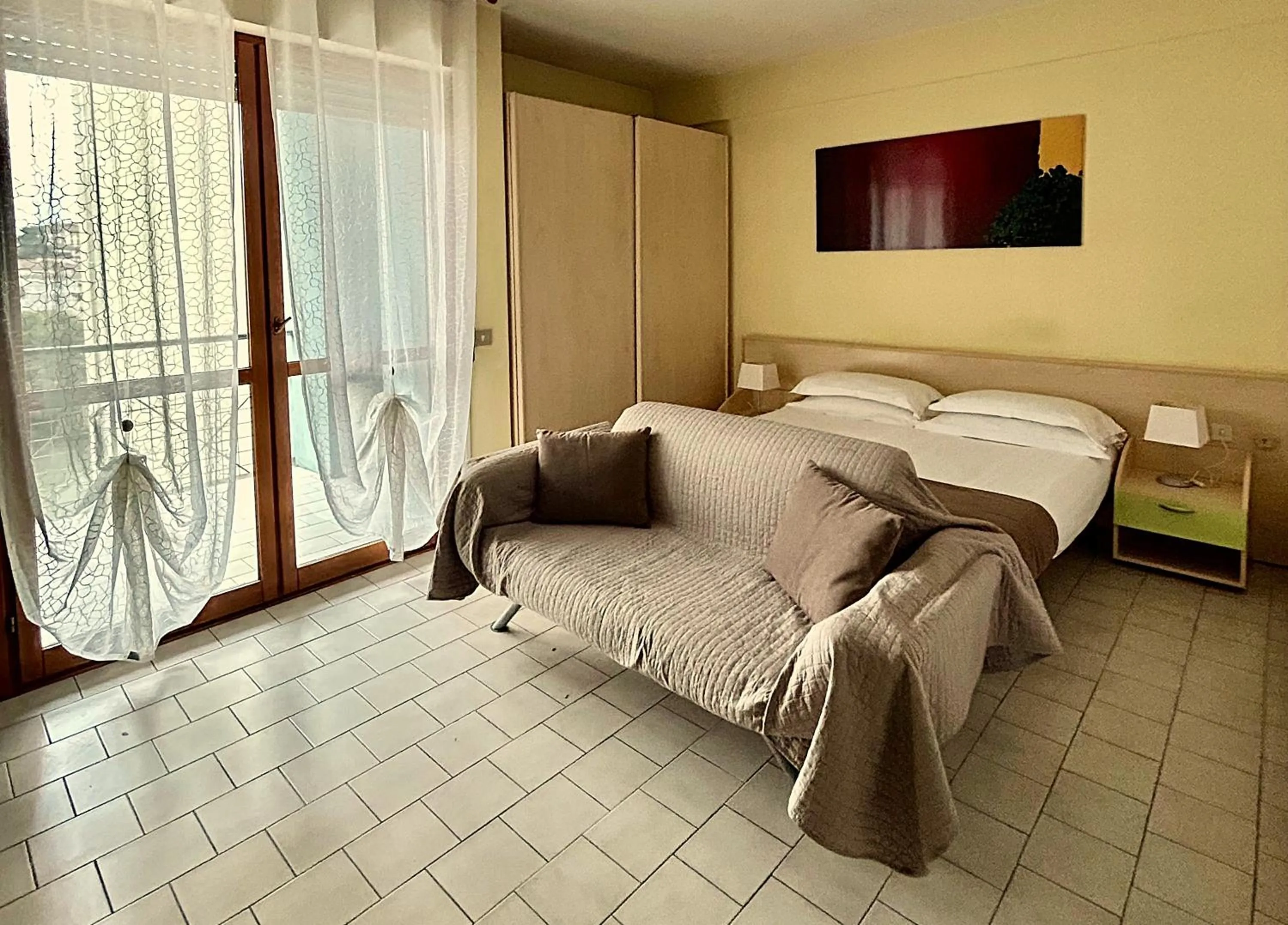 Bedroom, Bed in Parmigianino Apartments