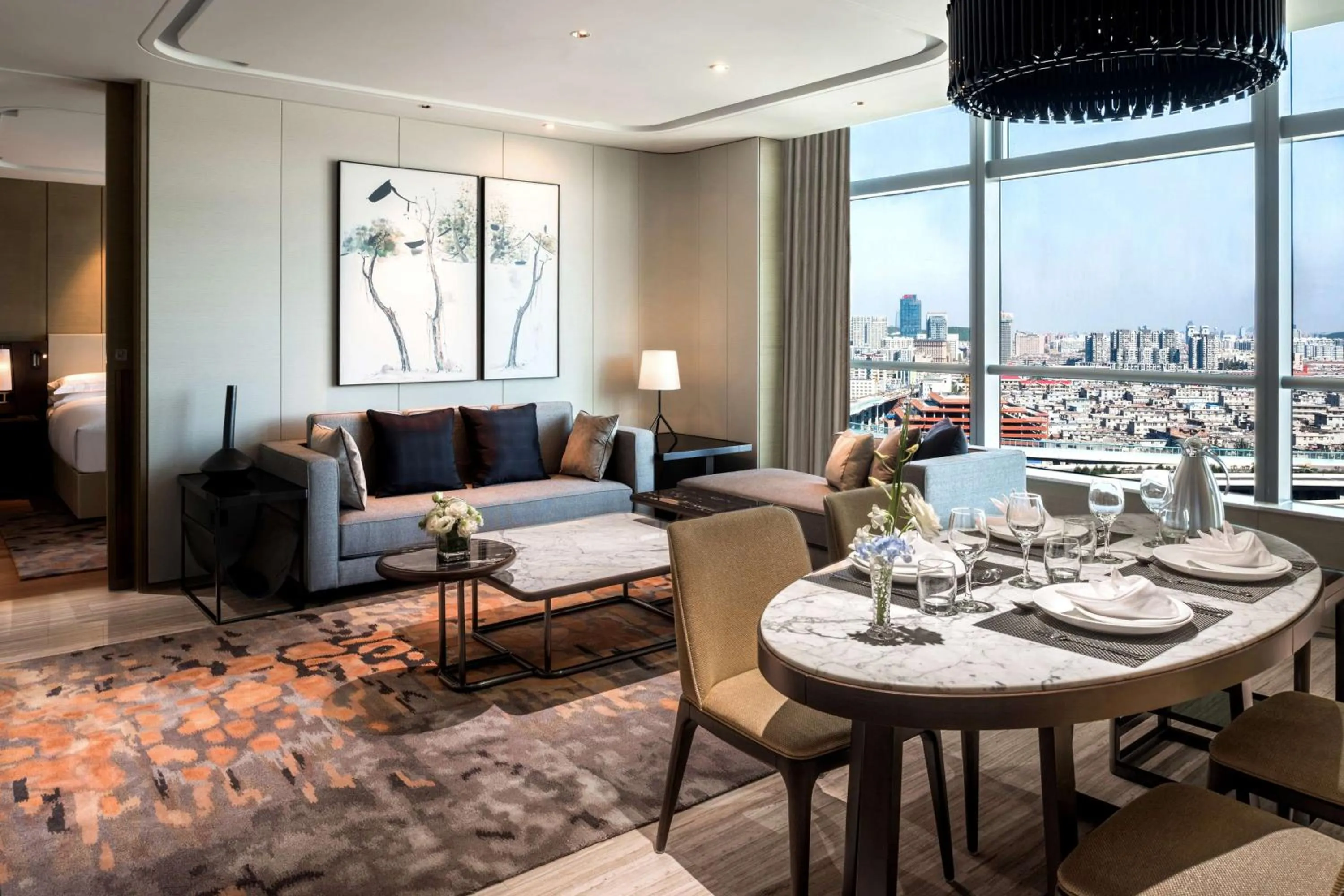 Living room in Hilton Jinan South Hotel & Residences