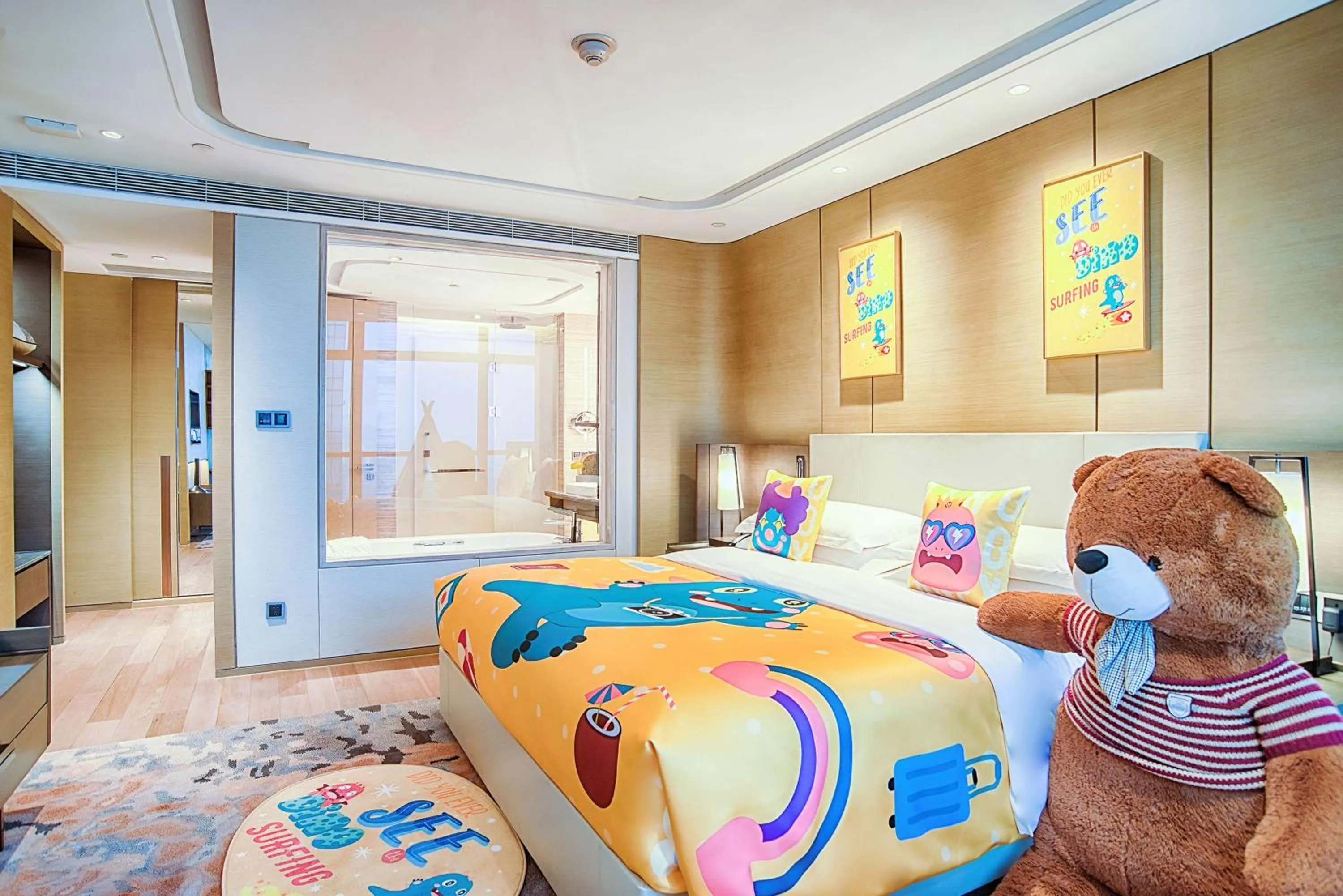 Bed in Hilton Jinan South Hotel & Residences