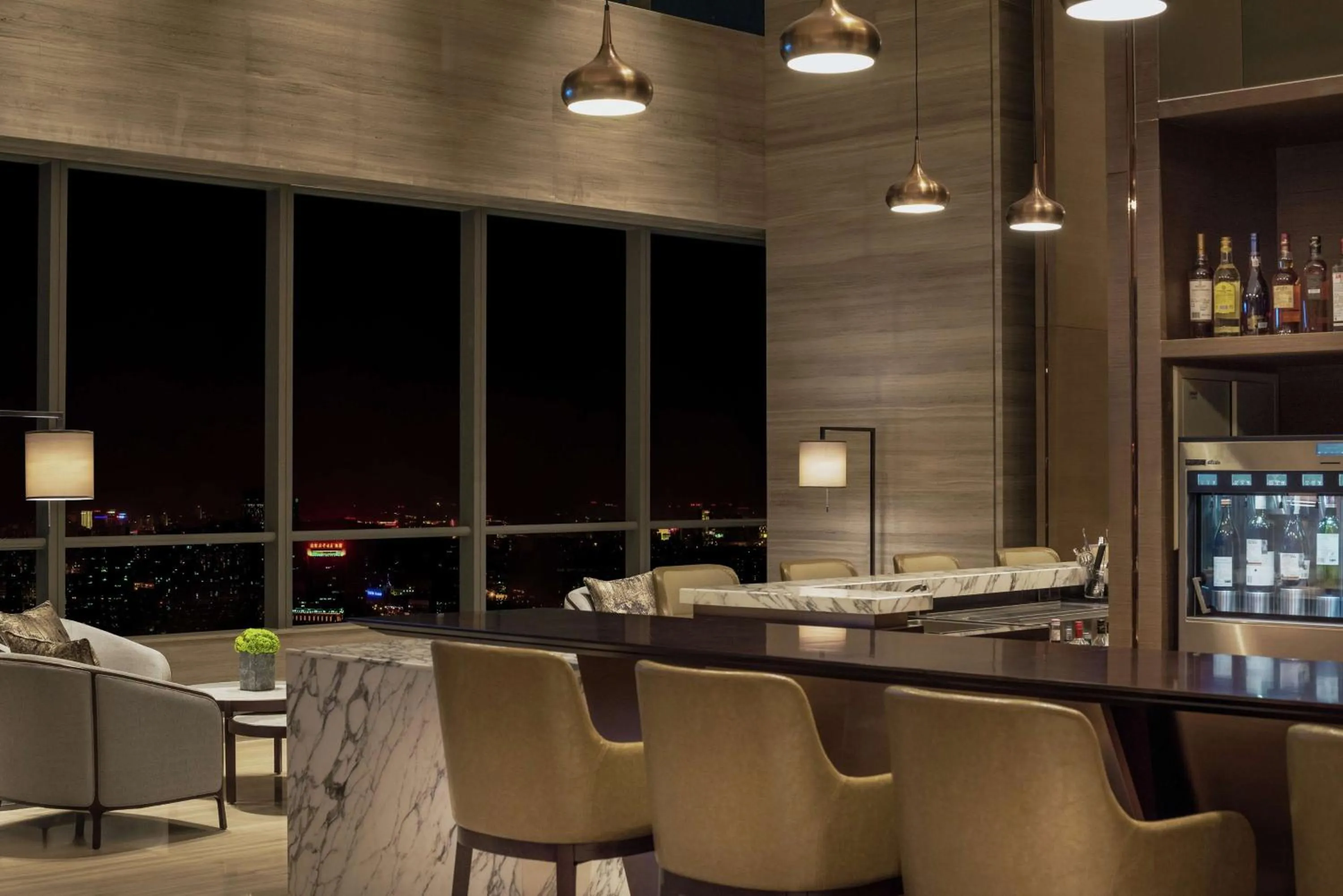 Lobby or reception in Hilton Jinan South Hotel & Residences