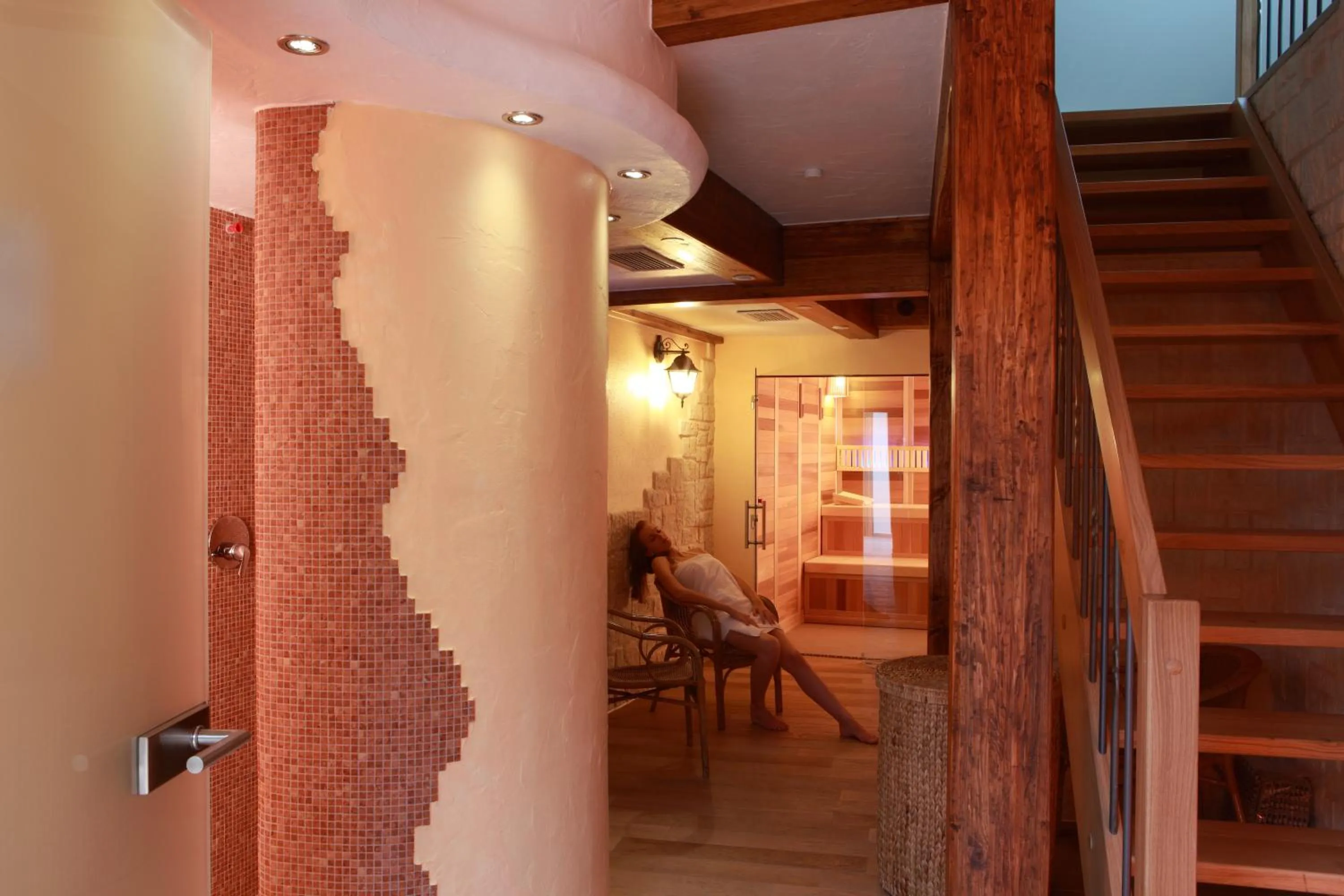 Sauna in Hotel Belle Vue