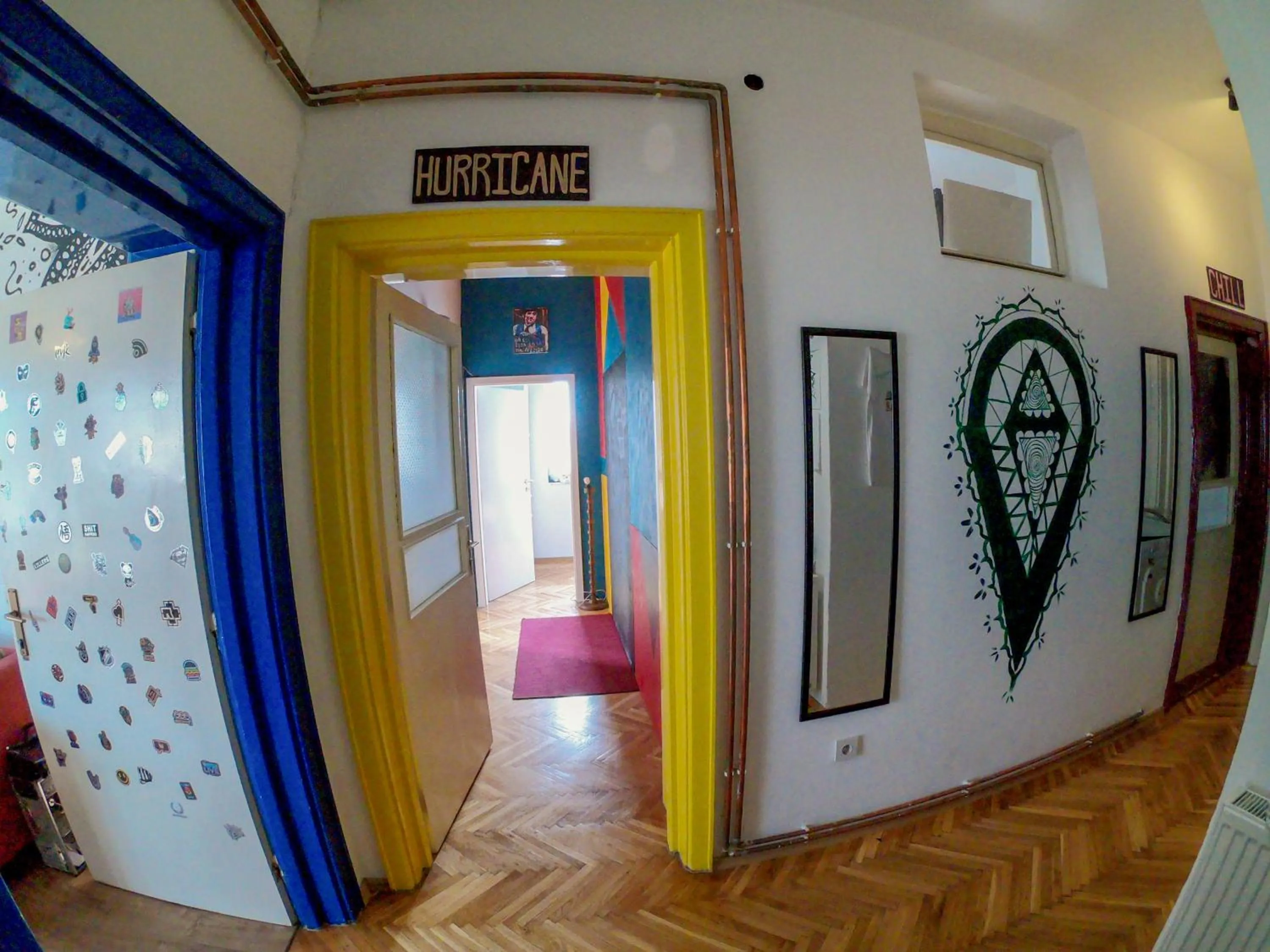 Seating area in Prishtina Center Hostel