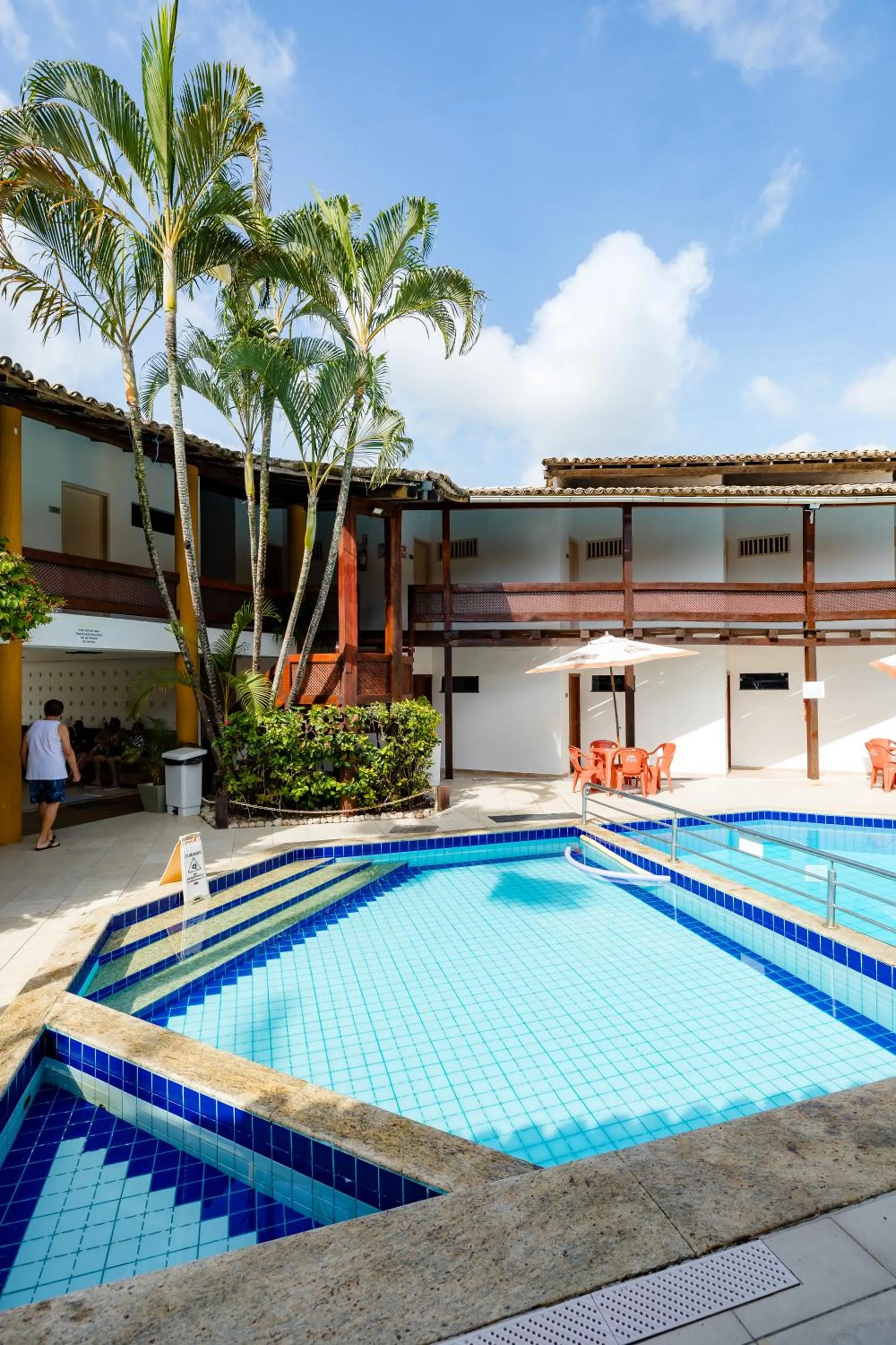 Pool view in Hotel Casa Blanca Porto Seguro