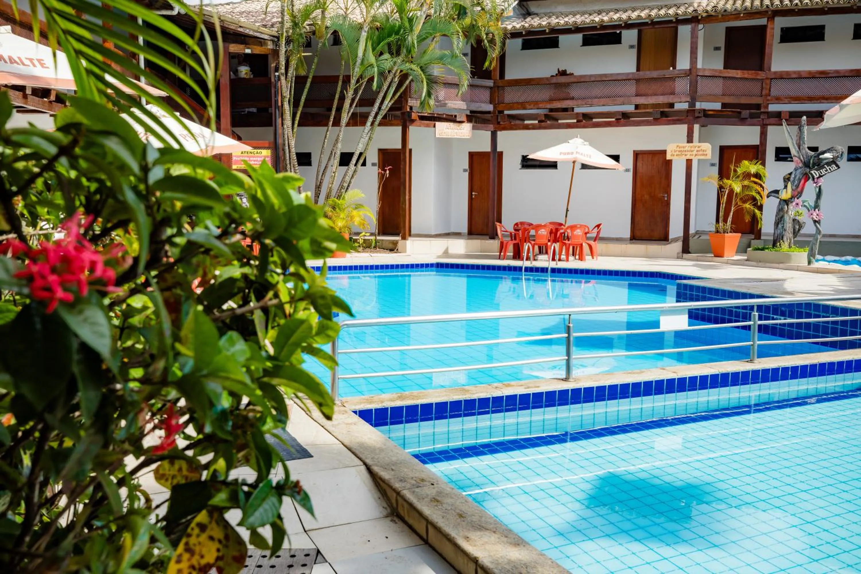 Pool view in Hotel Casa Blanca Porto Seguro