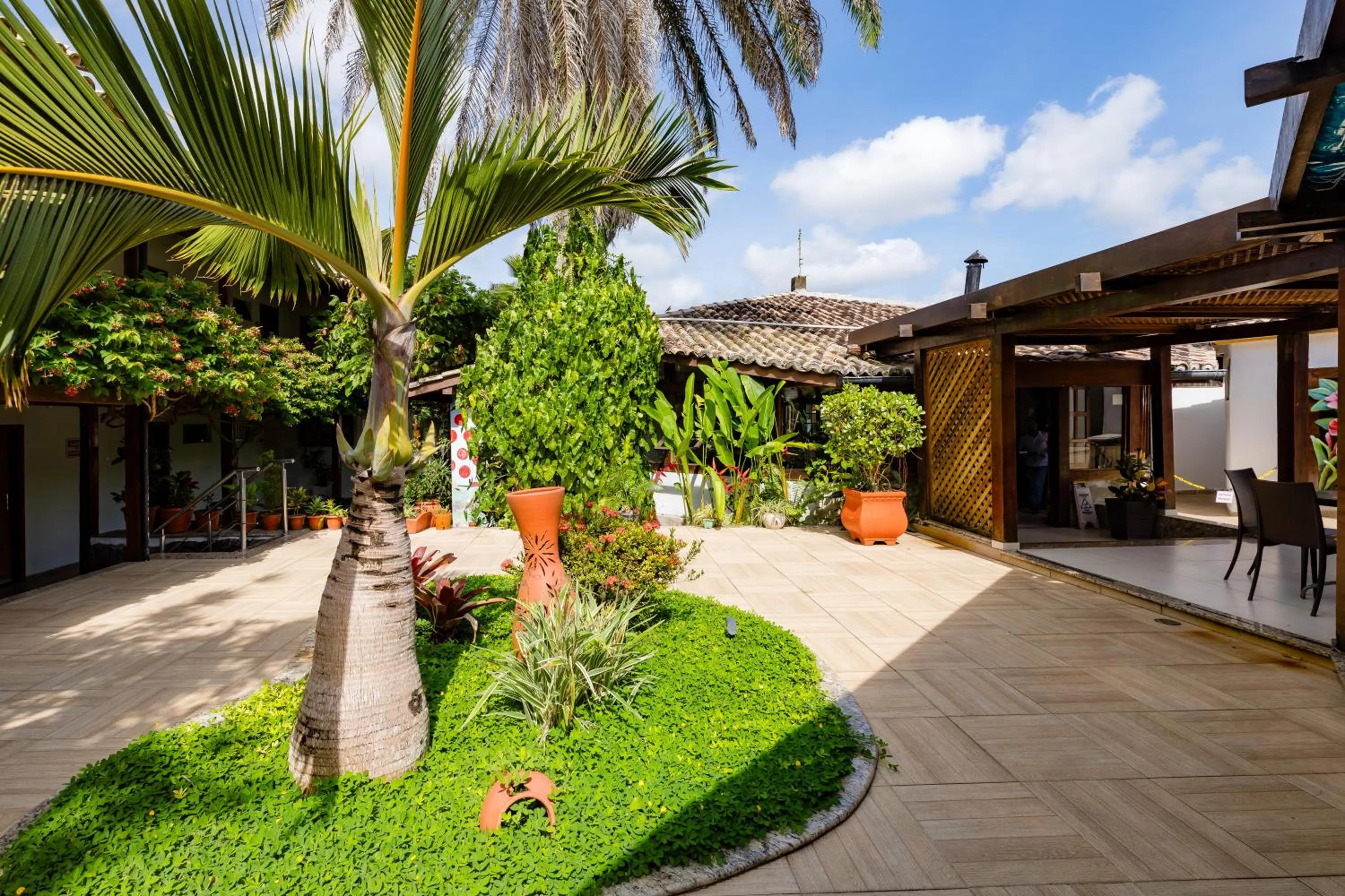 Garden in Hotel Casa Blanca Porto Seguro