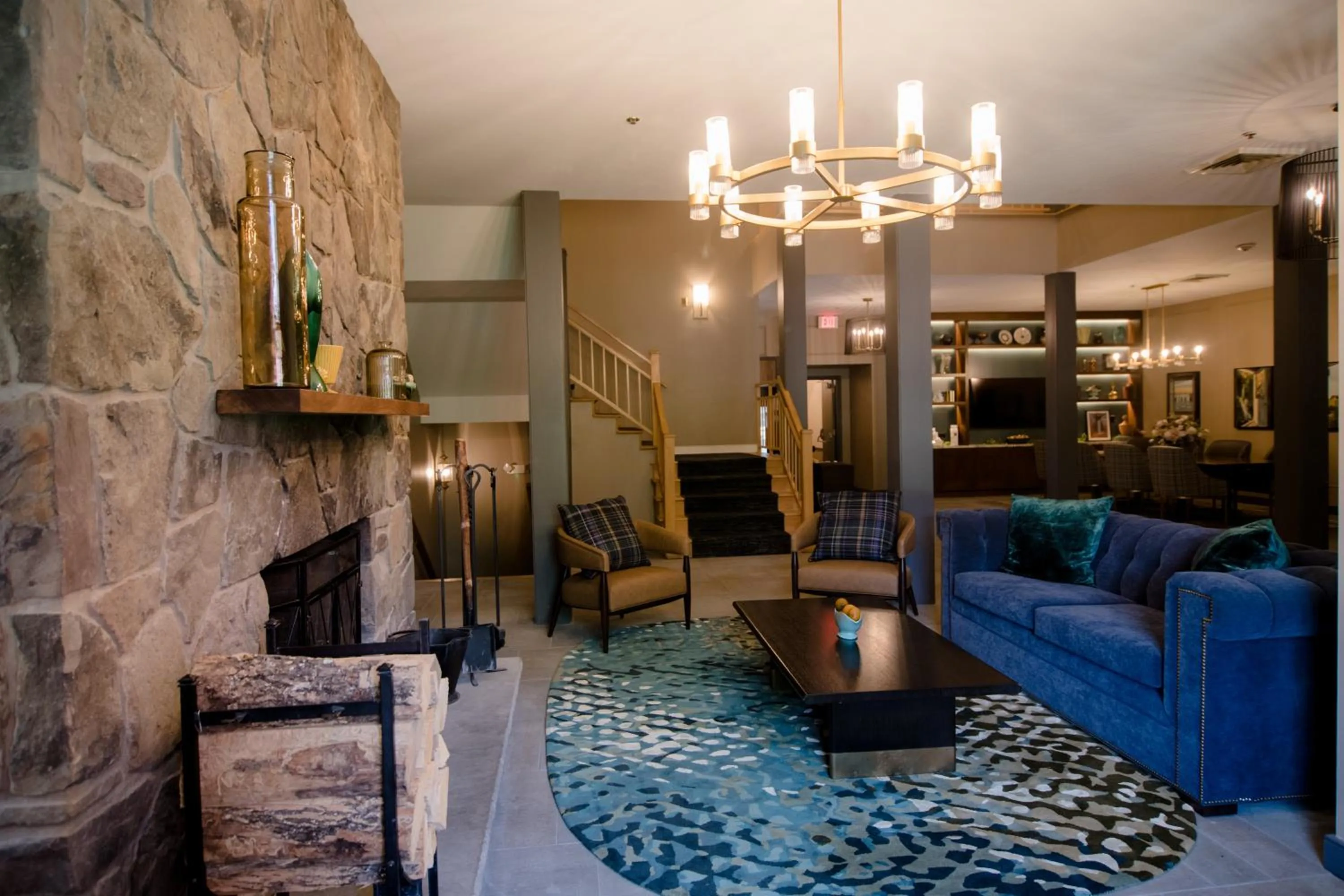 Lobby or reception in La Tourelle Inn & Spa