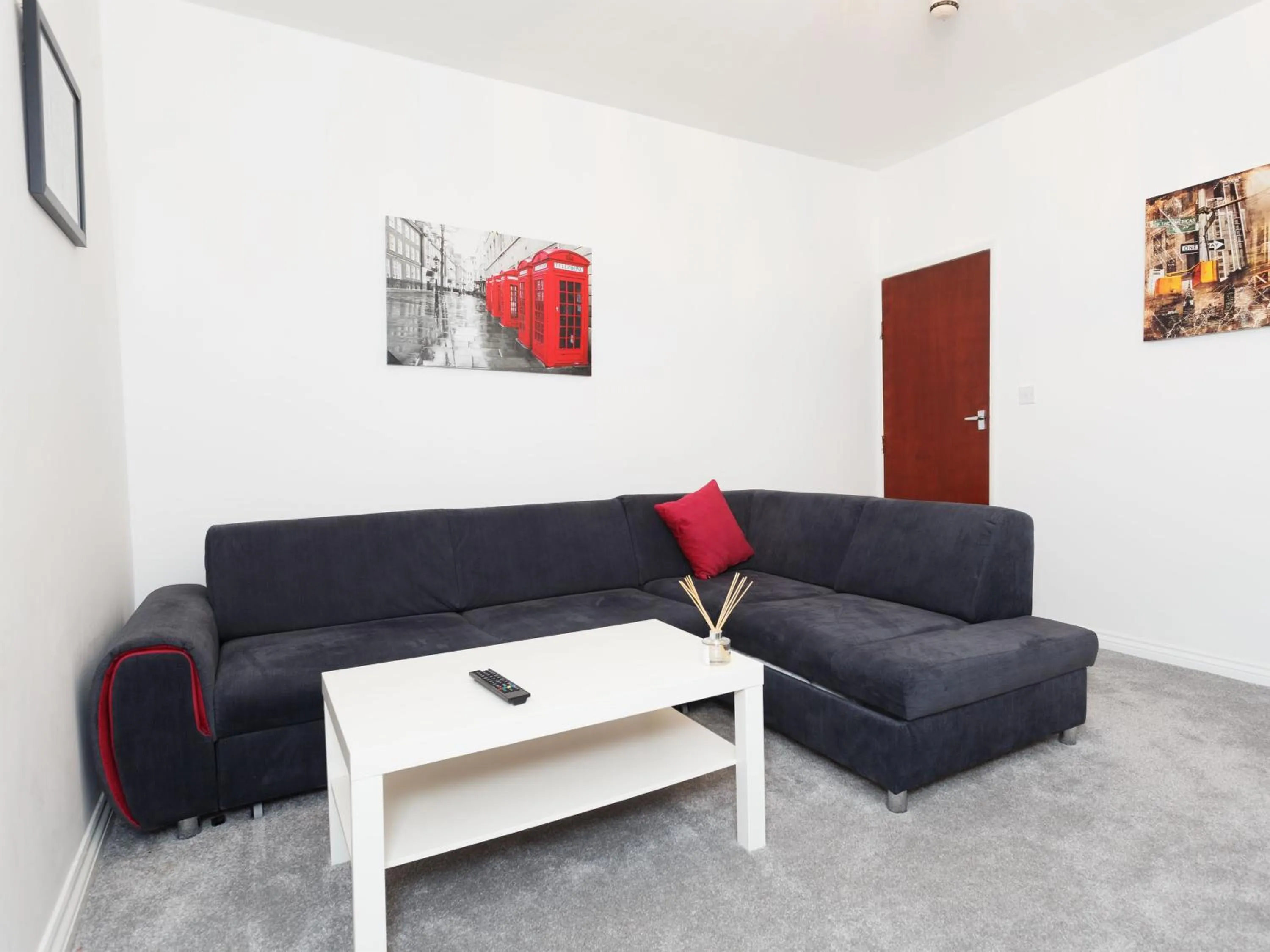 Living room in Ruth Apartments