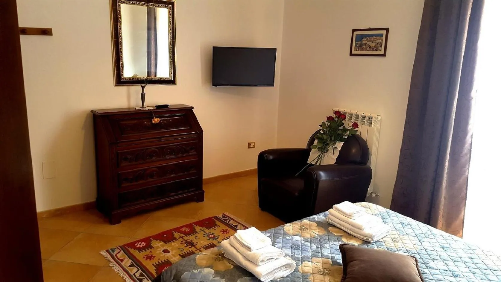 Bed in Palazzo Zimatore Residenza D'Epoca