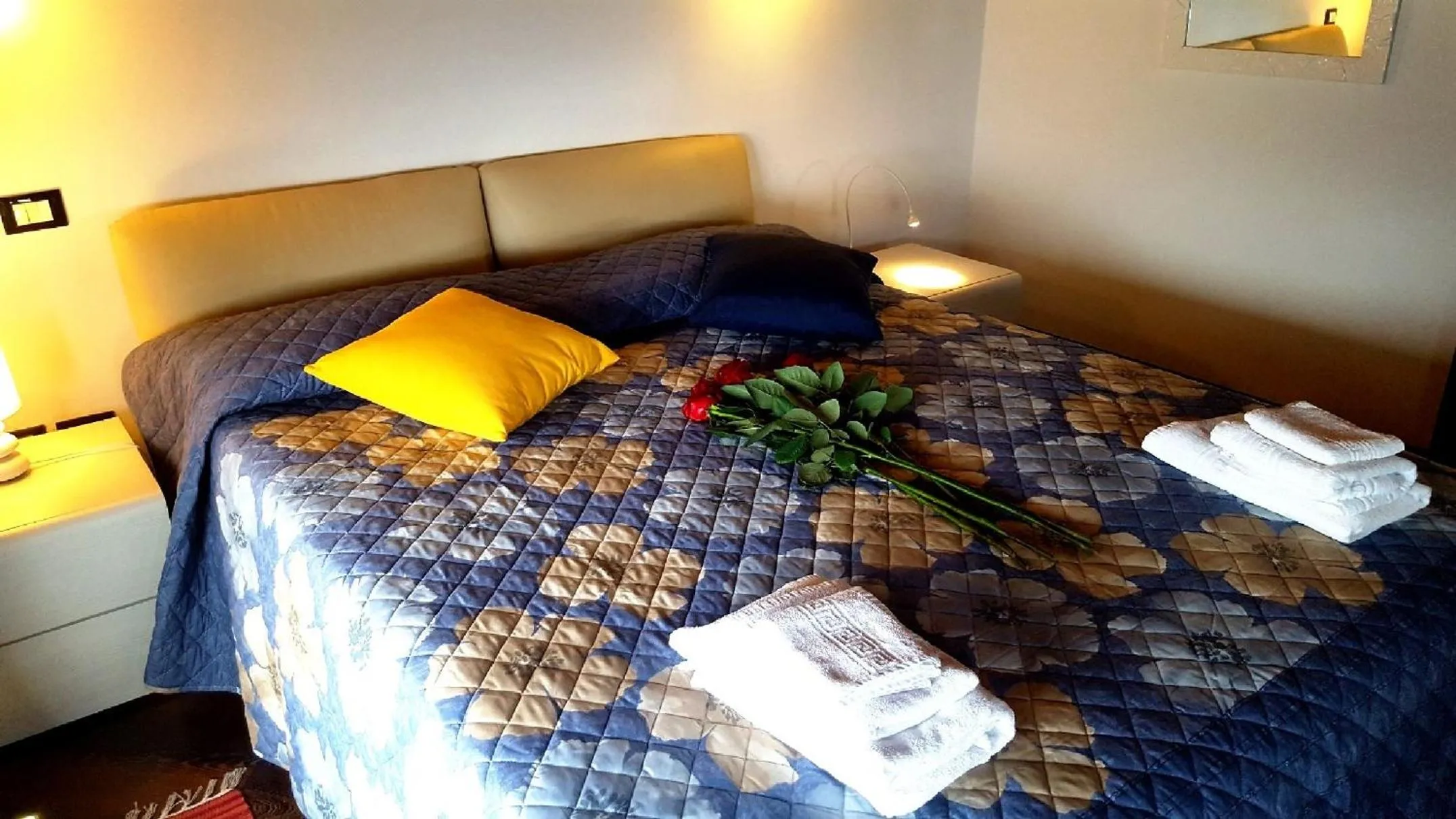 Bed in Palazzo Zimatore Residenza D'Epoca