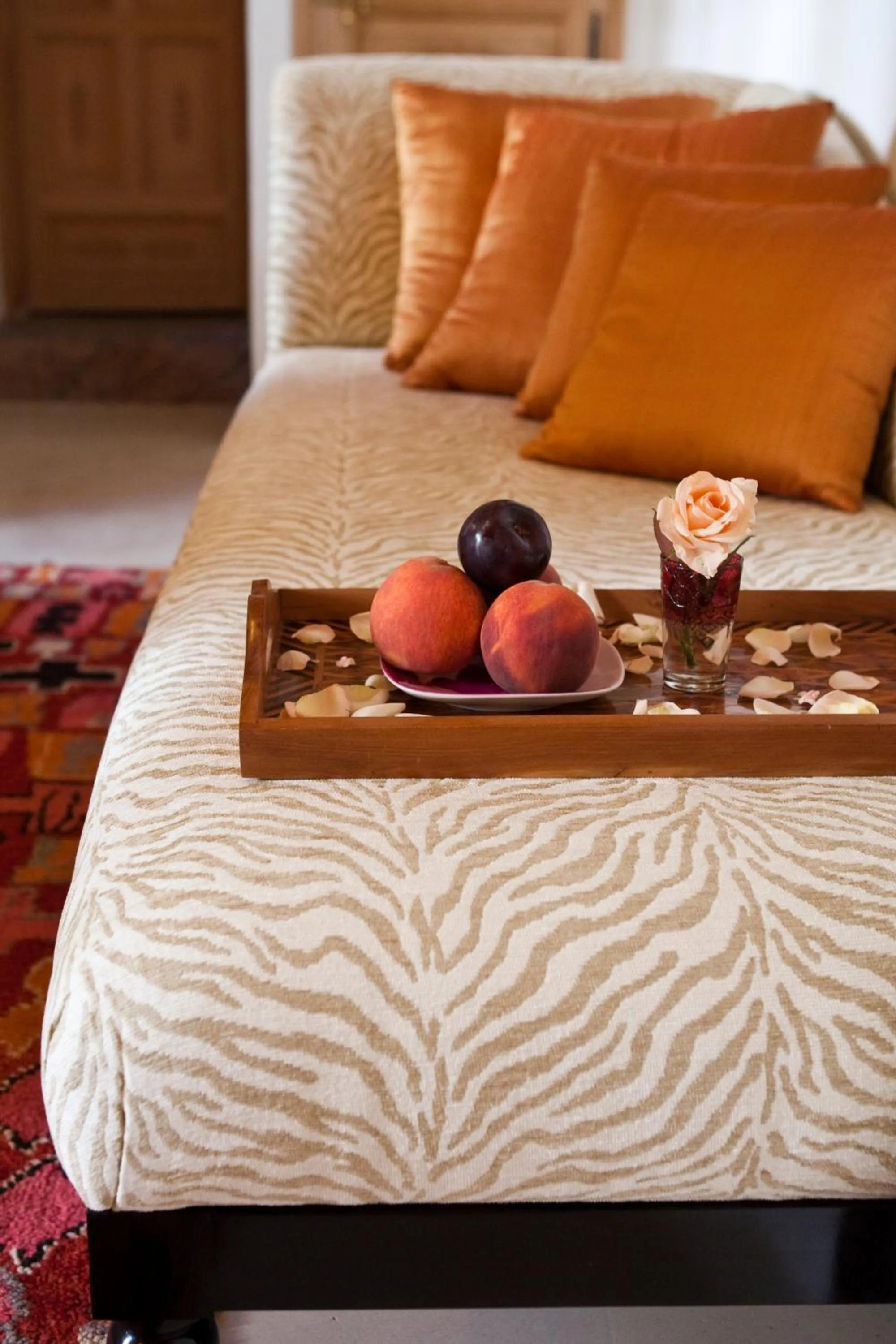 Decorative detail, Bed in Riad Siwan