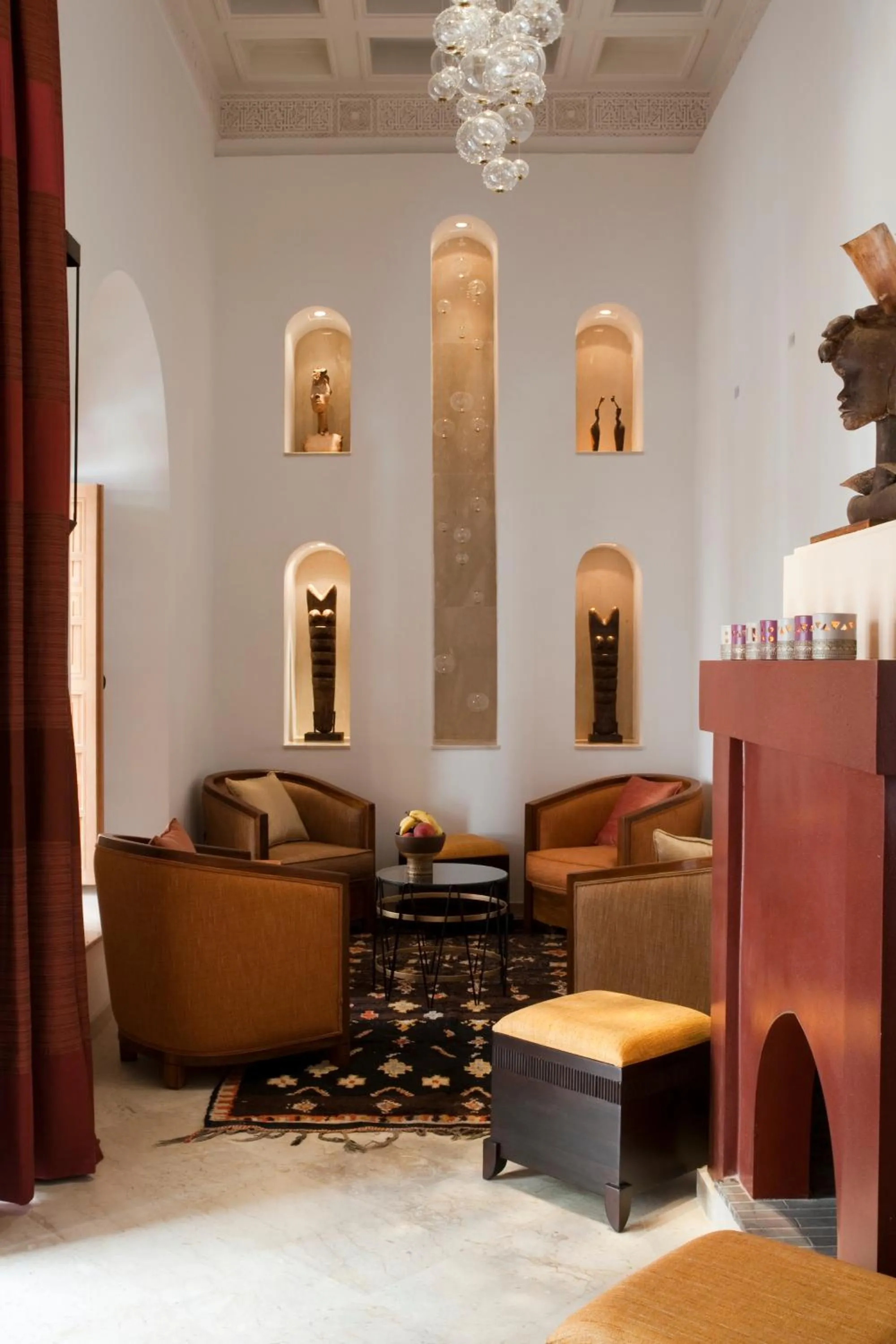 Communal lounge/ TV room in Riad Siwan