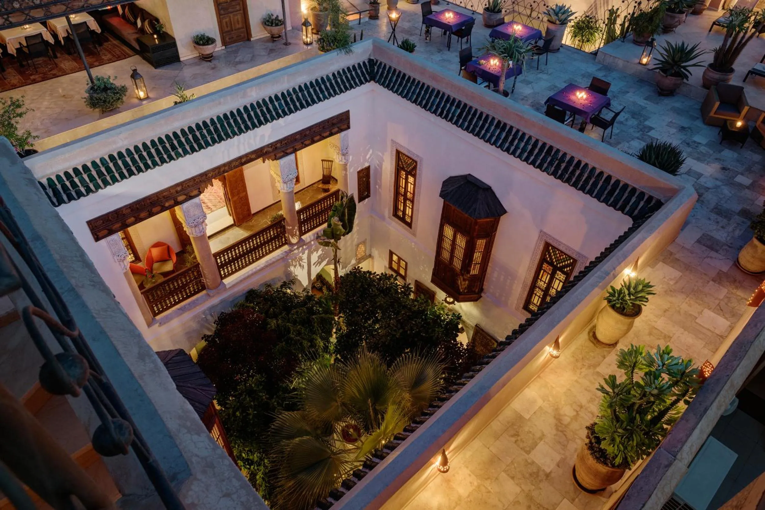 Bird's eye view in Riad Siwan