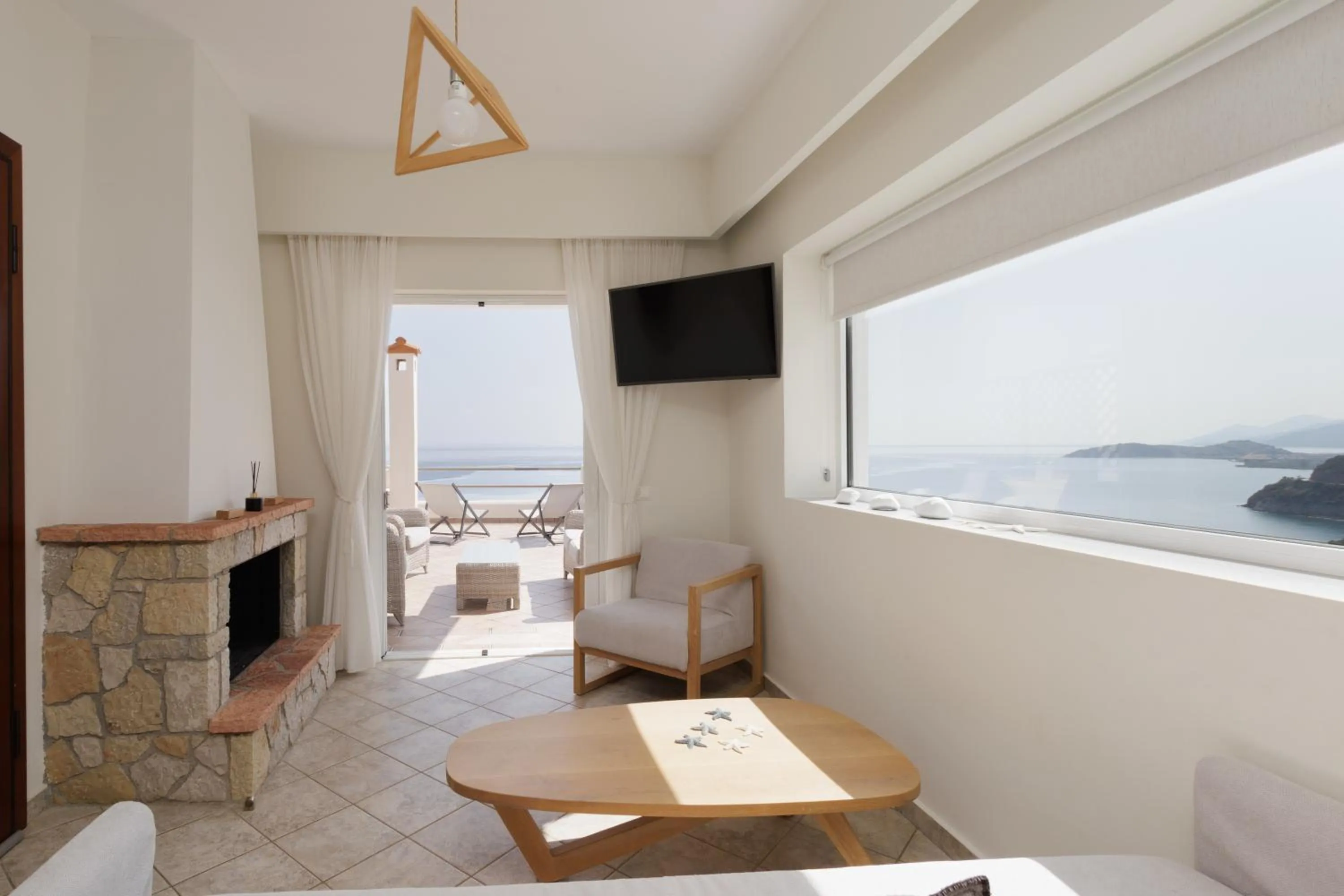 Living room in Blue Horizon Suites